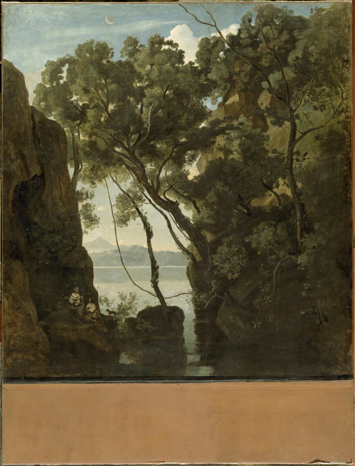 Le lac de Némi, Corot, Jean-Baptiste Camille, 2e quart du XIXe siècle (1825 - 1850)