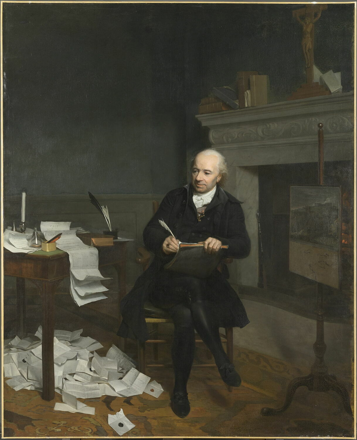 Jean-François de la Marche (1729-1805), comte-évêque de Saint-Pol-de-Léon, émigré en Angleterre en 1791., Danloux, Henri-Pierre, 4e quart du XVIIIe siècle (1793)