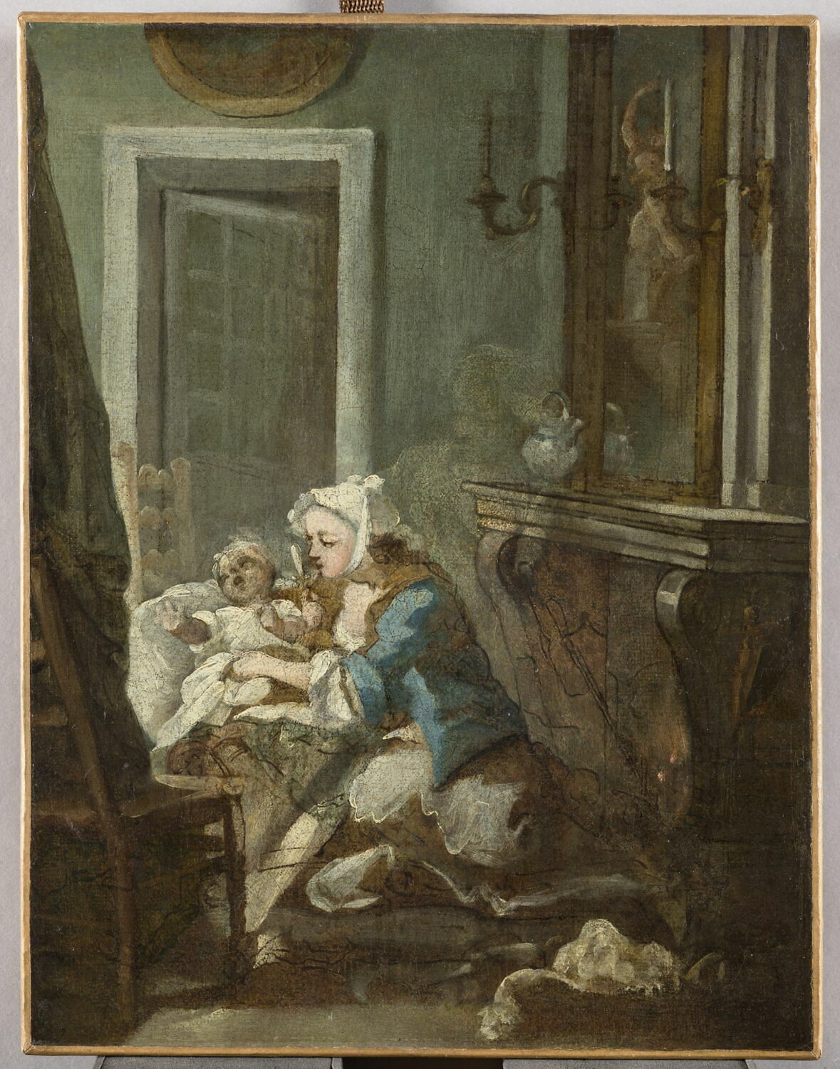 La Naissance., Dandré-Bardon, Michel-François, 2e quart du XVIIIe siècle (avant 1743)
