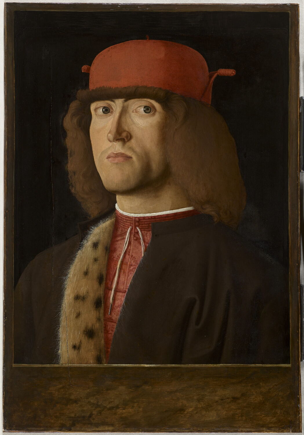 Portrait d'homme (Giulio Mellini ?). Au revers, Paysage avec un oranger sur lequel sont accrochés deux écussons dont l'un porte des armoiries qui ont été identifiées avec celles de Giulio Mellini