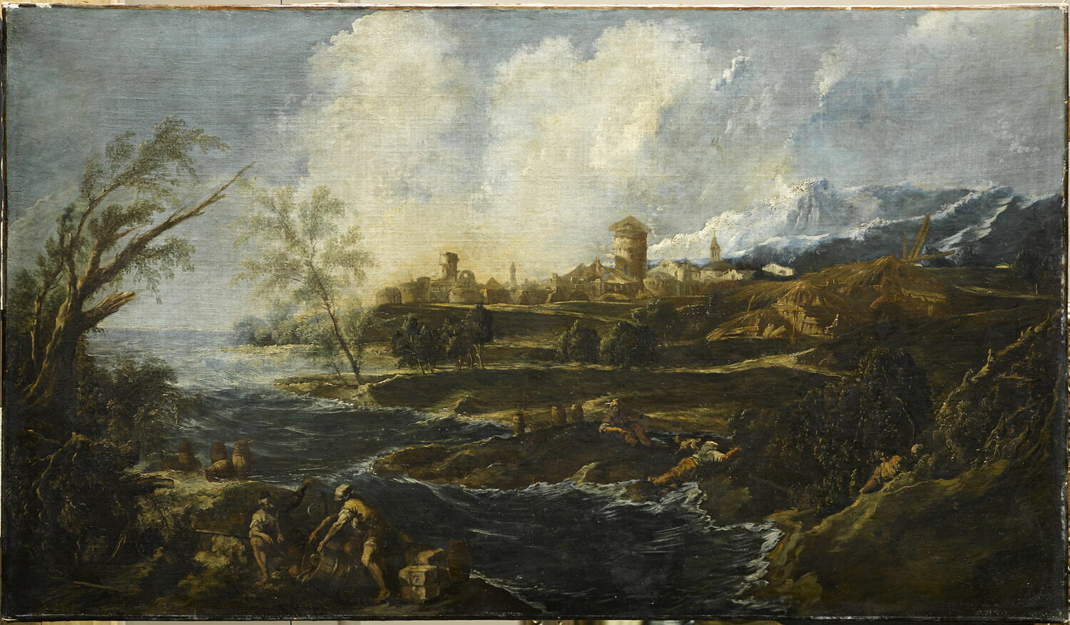 Paysage avec des personnages, Magnasco, Alessandro, 4e quart du XVIIe siècle (vers 1690)