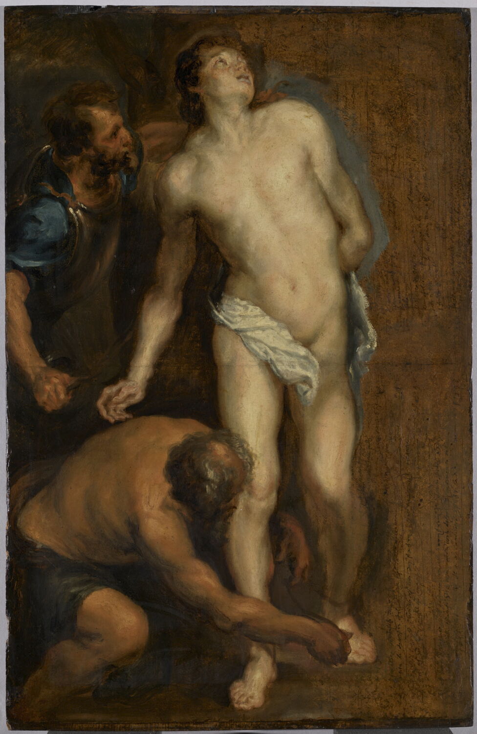 Étude pour le martyre de saint Sébastien, Антонис ван Дейк, первая четверть XVII века (ок. 1620)