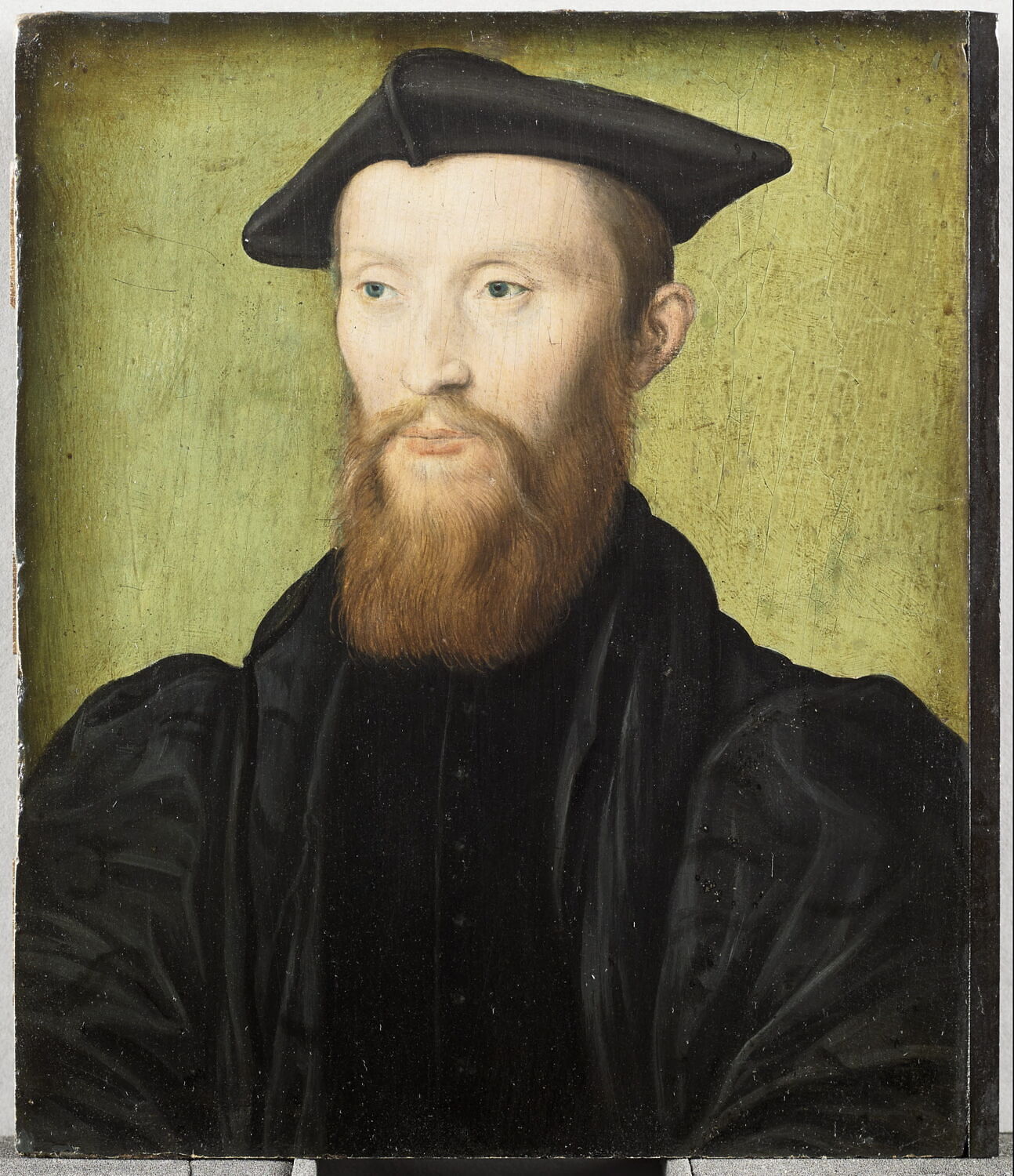 Mellin de Saint-Gelais, abbé de Reclus (1491-1558), poète et musicien, aumônier du Dauphin et bibliothécaire du roi à Fontainebleau, Corneille de Lyon, 2e quart du XVIe siècle (1534)