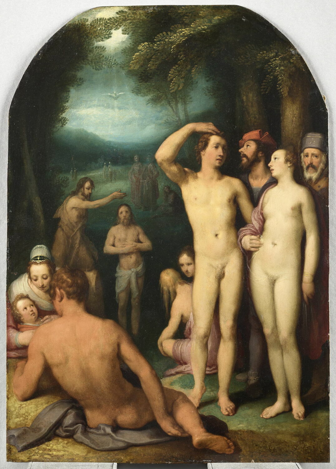 Le Baptême du Christ, Cornelis, van Dalem, XVIIe siècle (1600 - 1700)