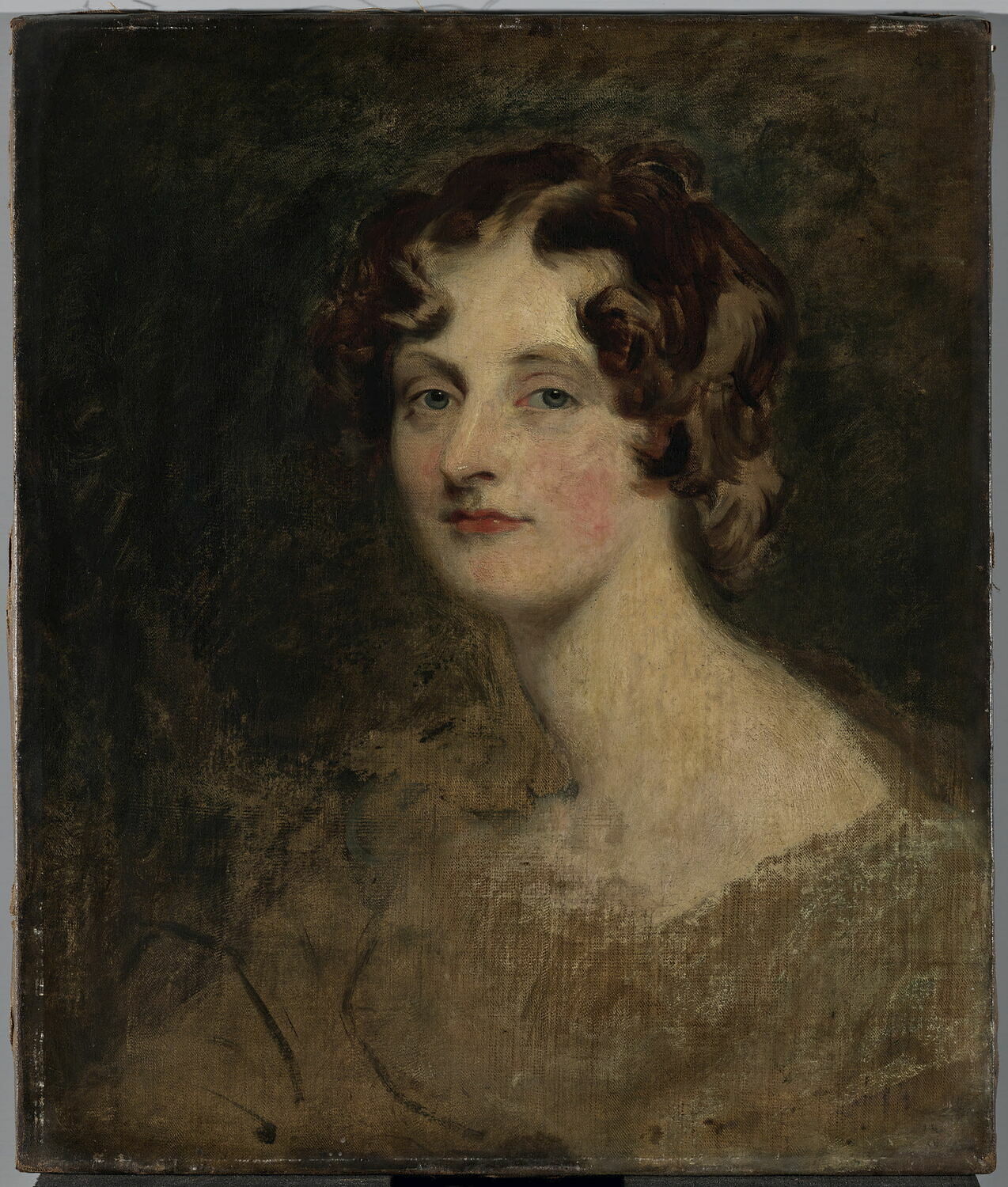 Portrait de Lady Louisa Georgina Bathurst (1792-1874), fille 	aînée de Henry, 3e comte Bathurst, homme d’État, dit autrefois à tort Portrait de Mrs Bannister, Lawrence, Sir Thomas, 3e quart du XIXe siècle (1872)