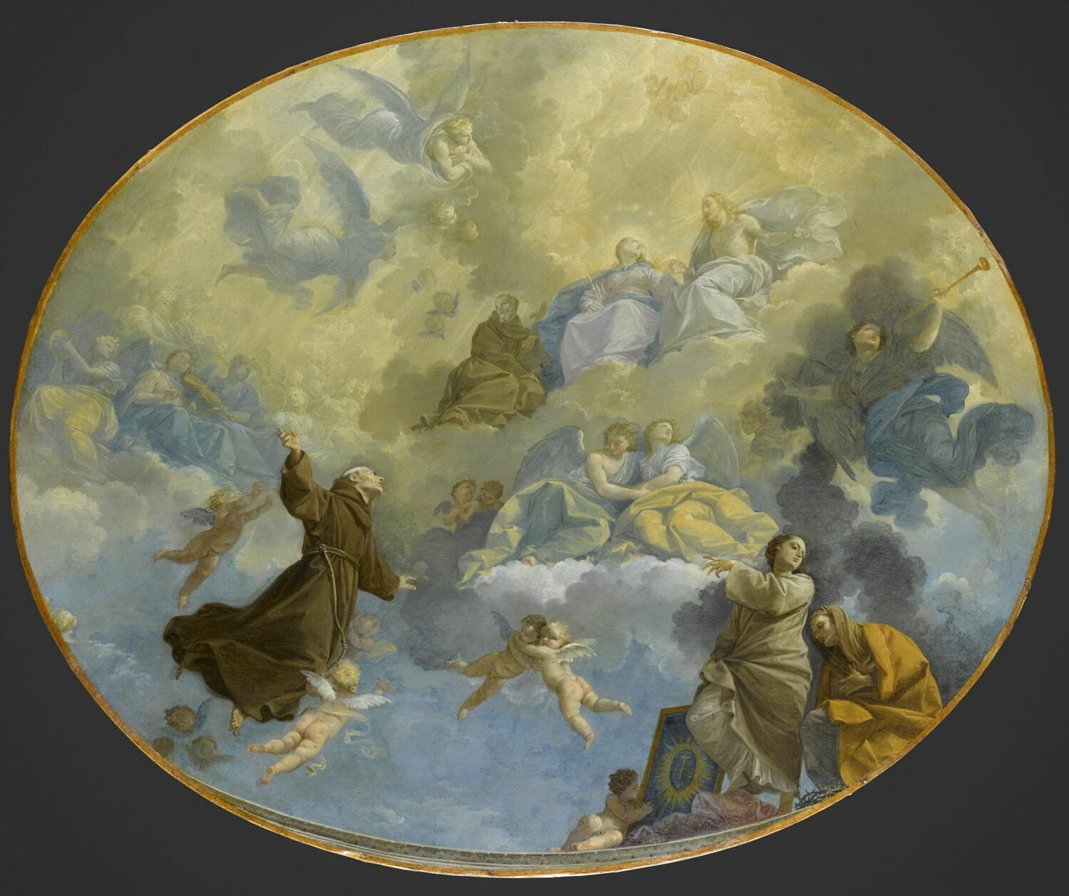 La Glorification de saint Bernardin de Sienne (1380-1444), Creti, Donato, 1e quart du XVIIIe siècle (vers 1710 - 1720)