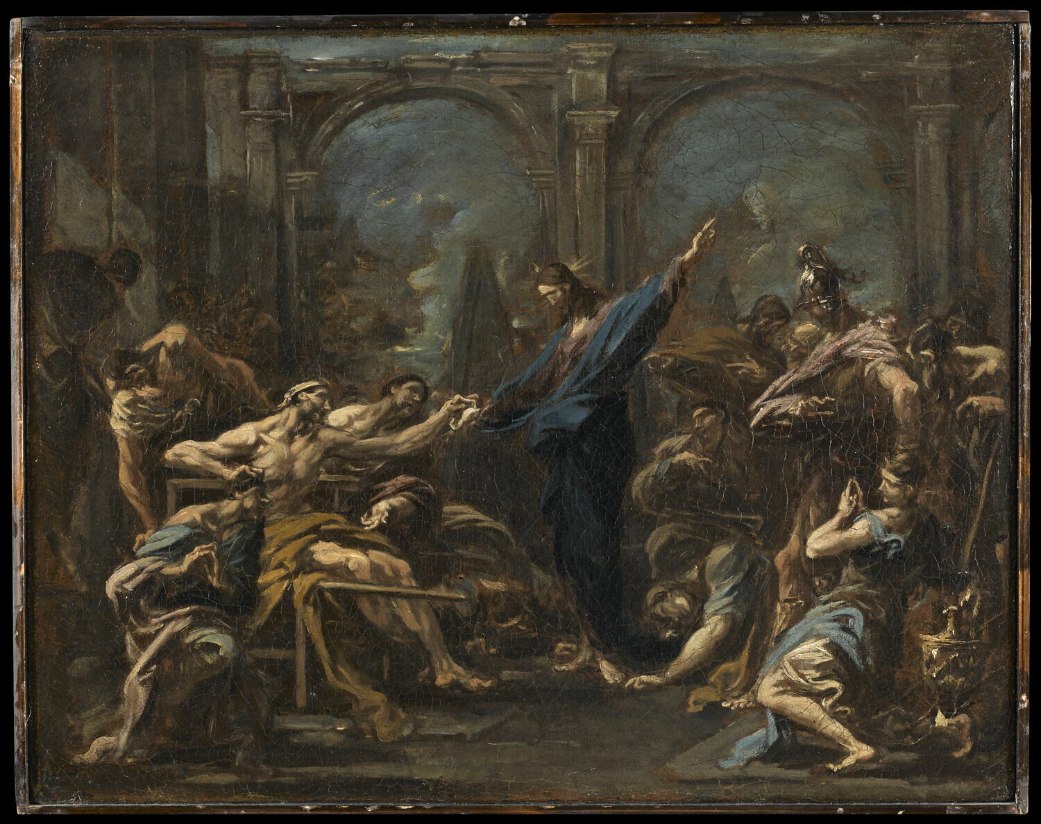 Le Christ guérissant le paralytique, Magnasco, Alessandro, 2e quart du XVIIIe siècle (vers 1735 - 1740)