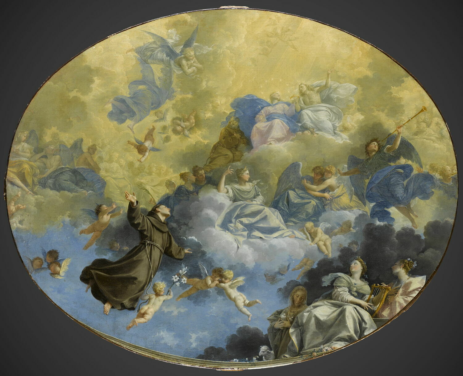 La Glorification de saint Antoine de Padoue (1195-1231), Creti, Donato, 1e quart du XVIIIe siècle (vers 1710 - 1720)