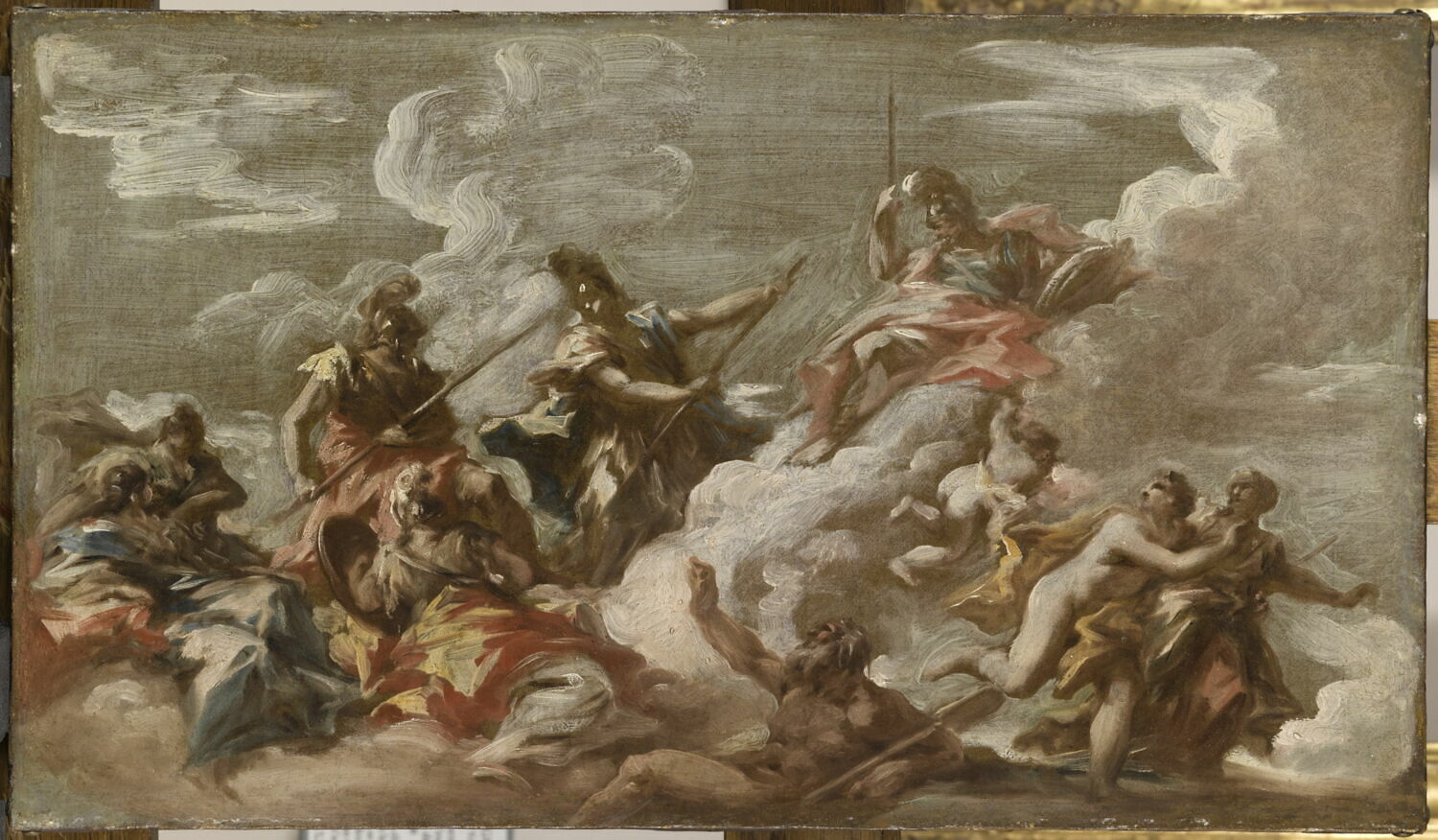 La lutte entre l'Allemagne et la France pour la conquête du Rhin, Pellegrini, Giovanni Antonio, 2e quart du XVIIIe siècle (vers 1737)