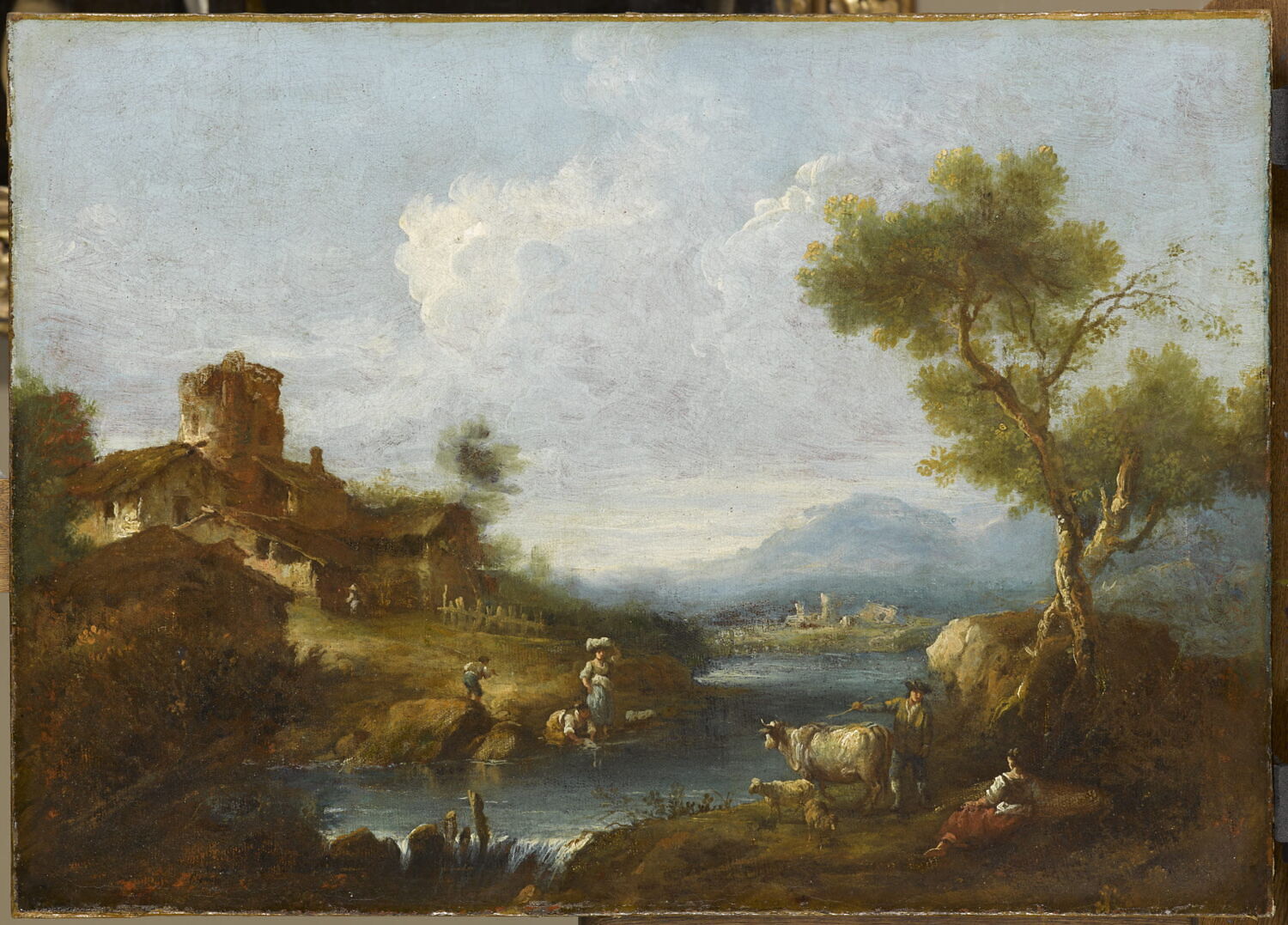 Paysage pastoral, Zais, Giuseppe, XVIIIe siècle (vers 1730 - 1781)