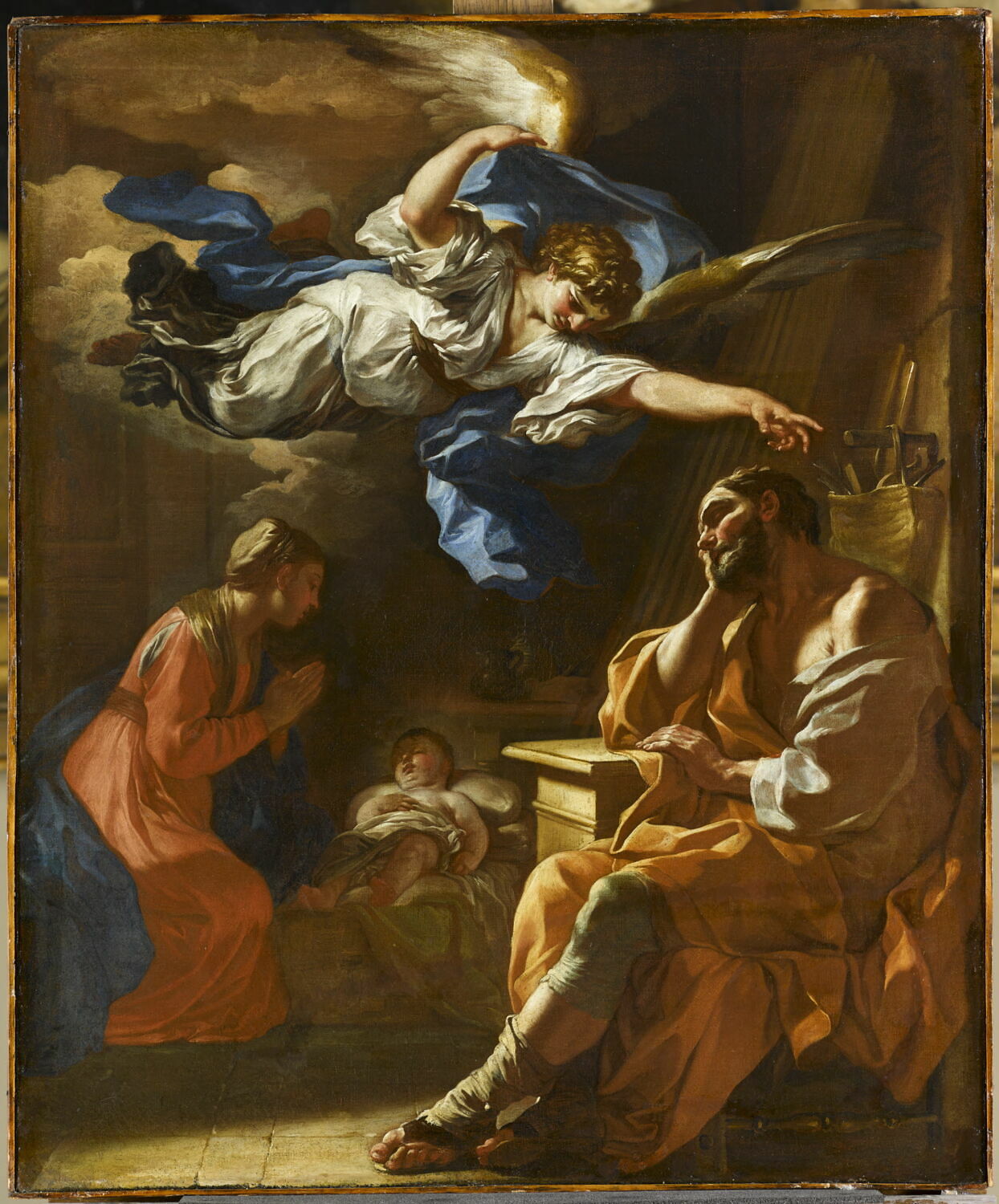 Le Songe de saint Joseph, Solimena, Francesco, Fin du XVIIe siècle (vers 1690)