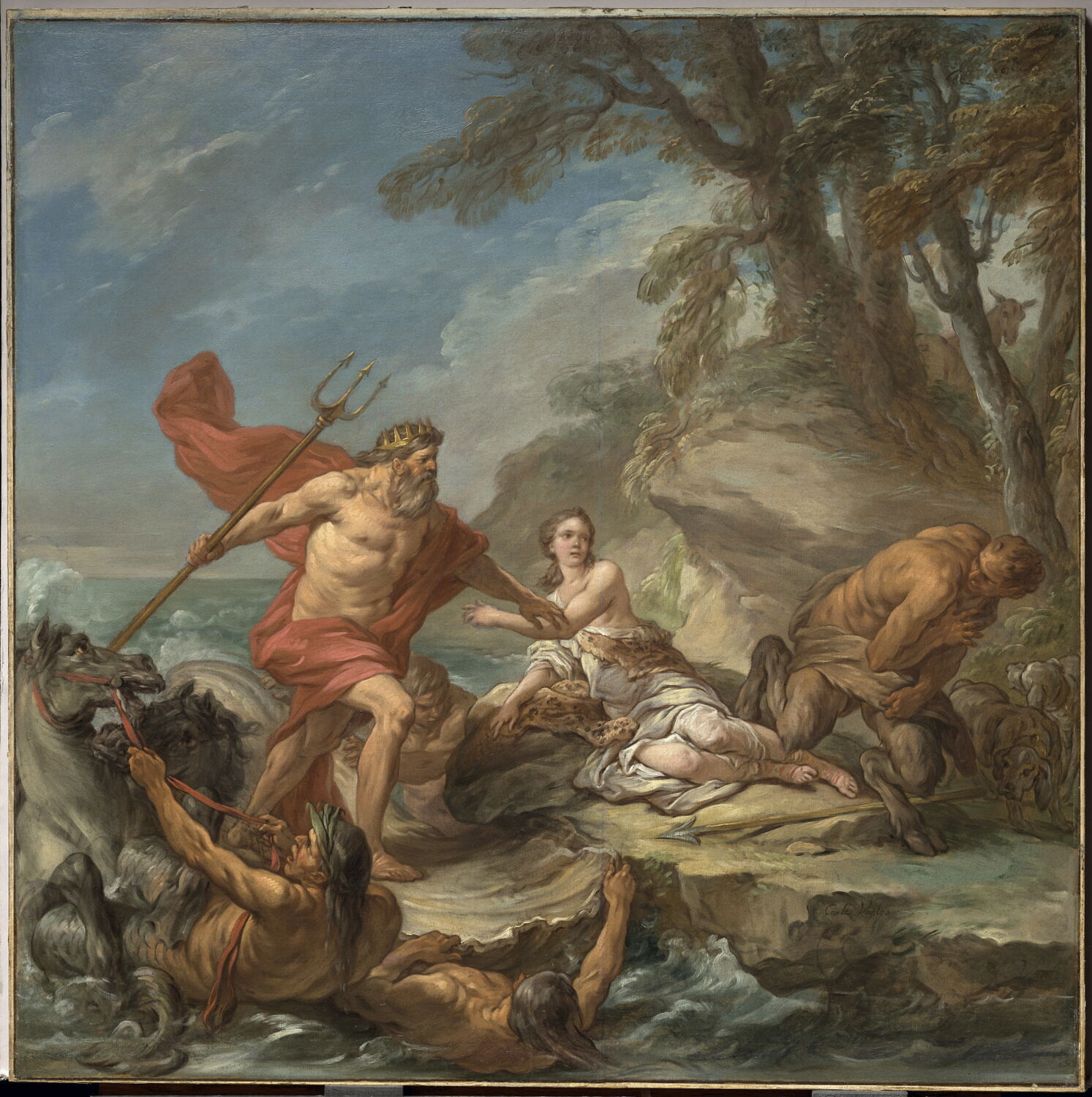 Neptune et Amymone, Van Loo, Charles-André, XVIIIe siècle (1700 - 1800)