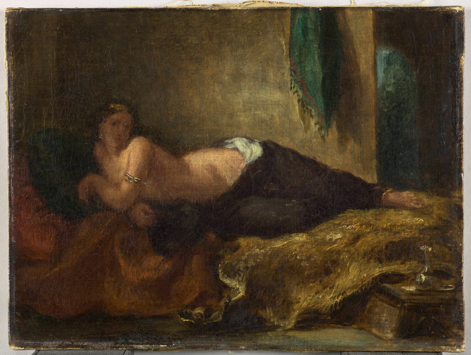 Odalisque, Delacroix, Eugène, 2e quart du XIXe siècle (1838)