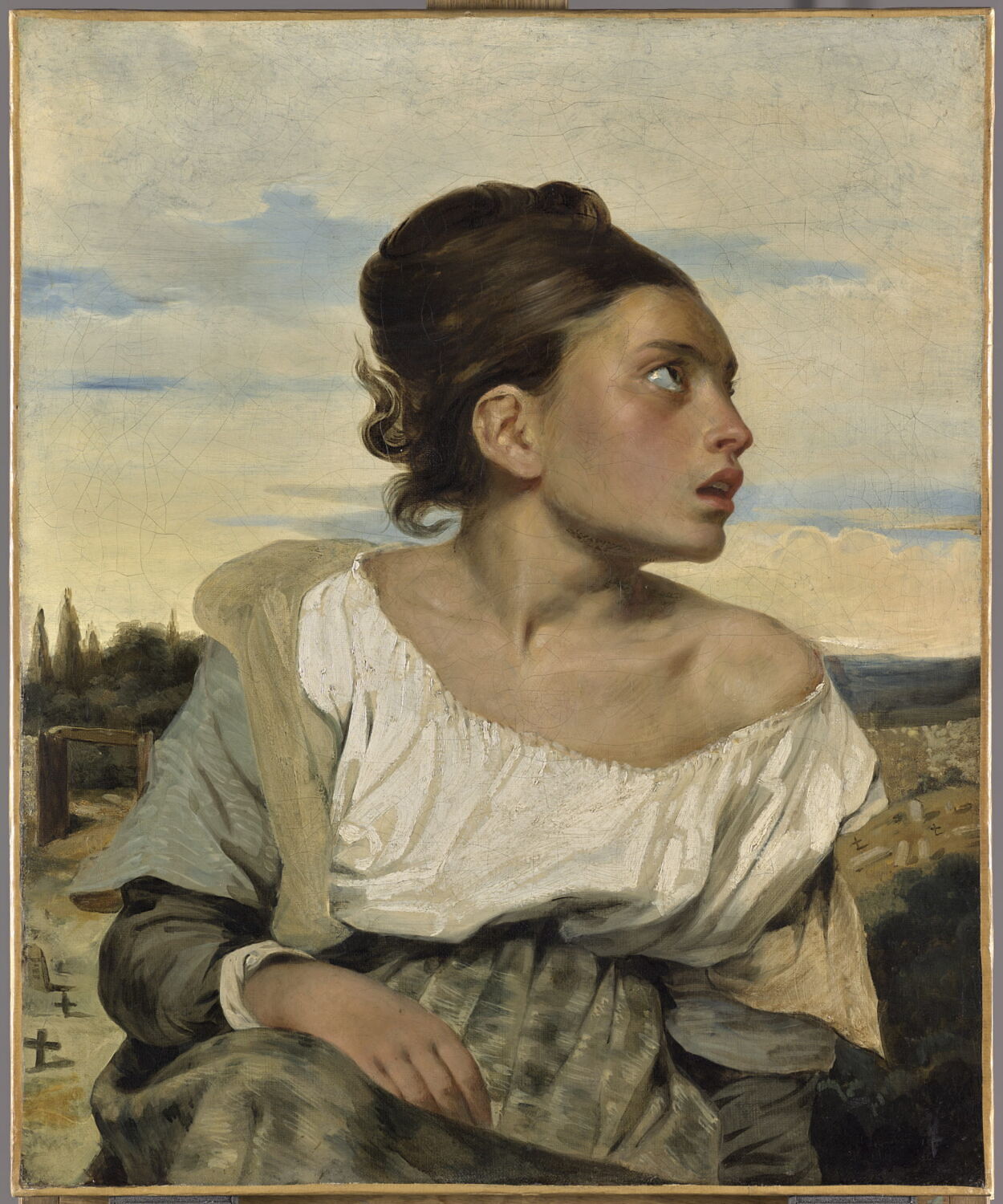 Jeune orpheline au cimetière, Eugène Delacroix