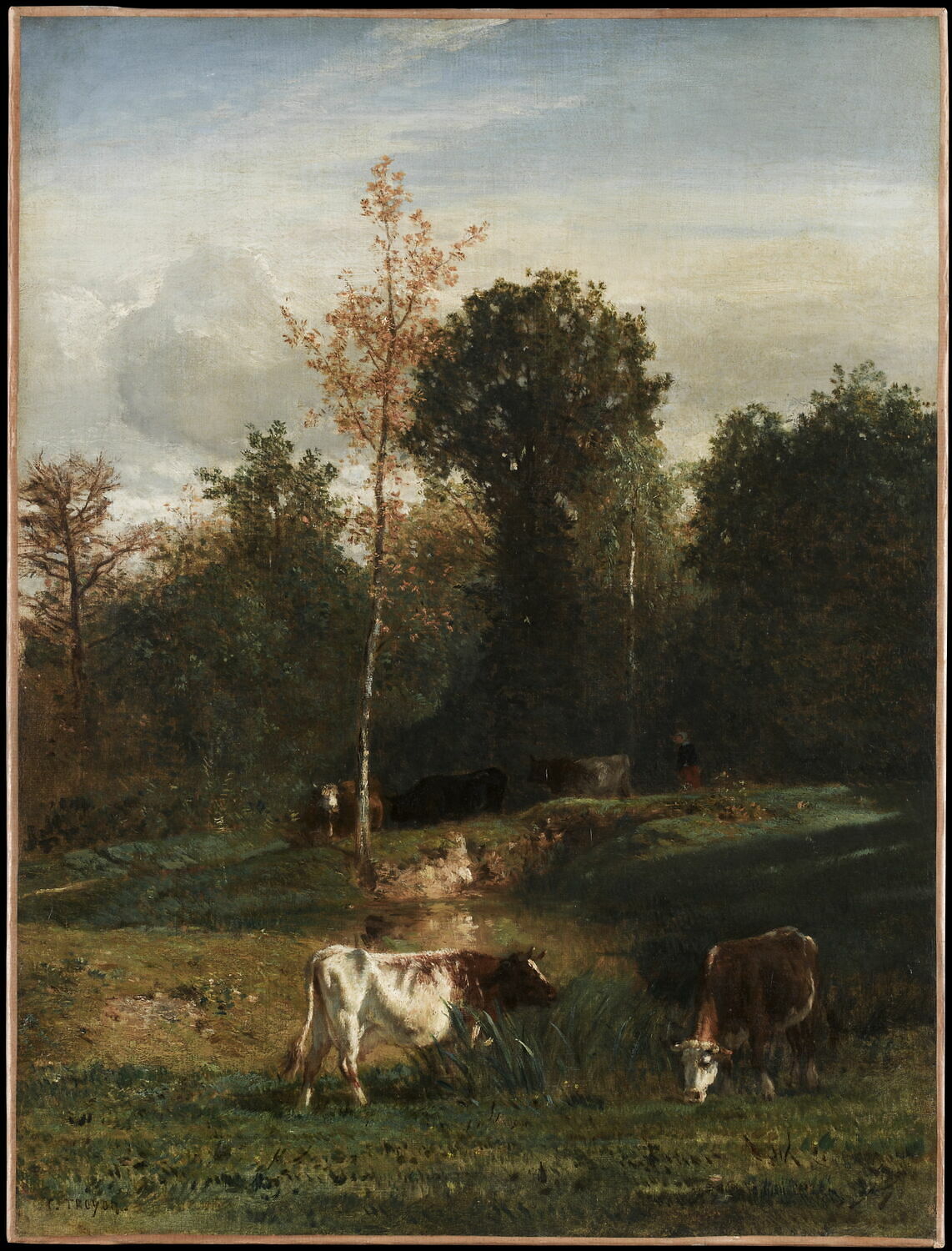 Vaches au pâturage, Troyon, Constant, 2e quart du XIXe siècle (1825 - 1850)