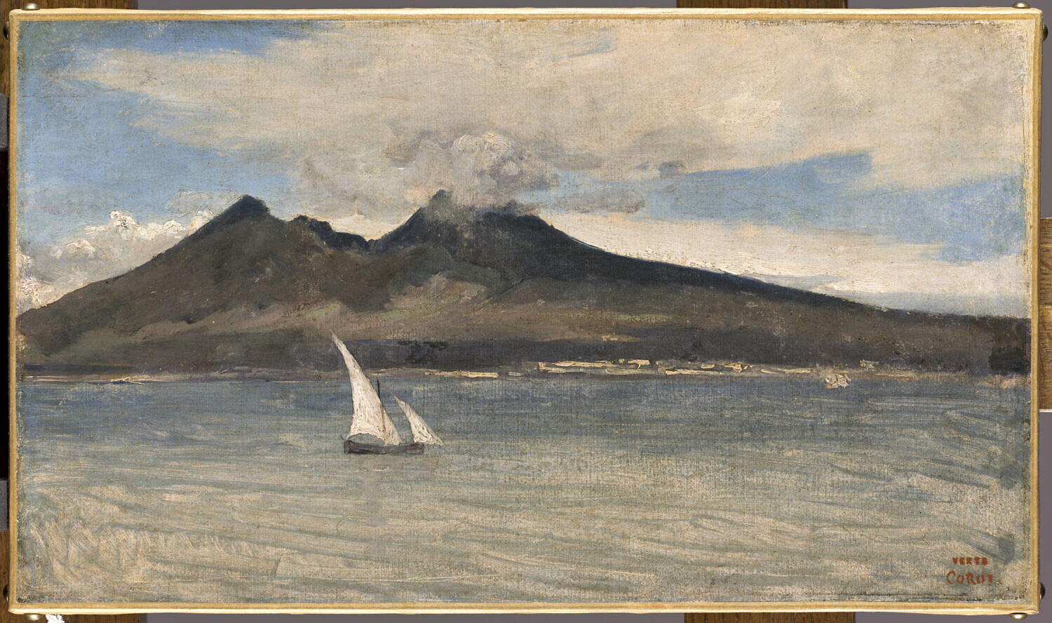 Le Vésuve., Corot, Jean-Baptiste Camille, 2e quart du XIXe siècle (1828)