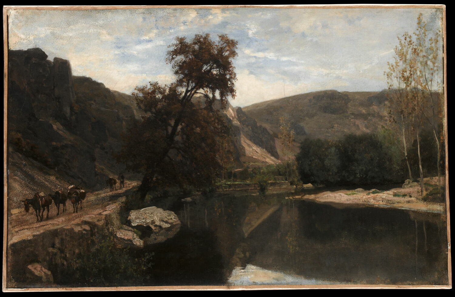 Les bords du Cousin, près d'Avallon (Yonne)., Daubigny, Charles-François, 2e quart du XIXe siècle (1825 - 1850)