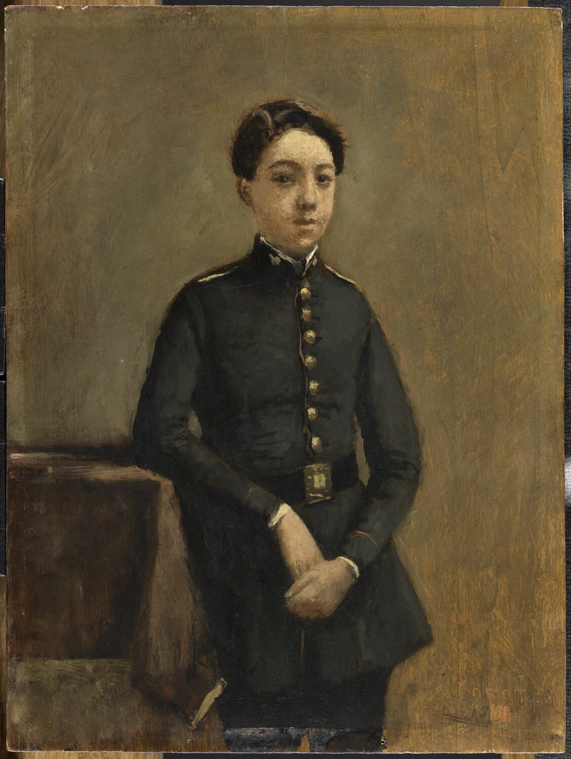 Le collégien (Abel Chambaud, neveu d'Alexina Legoux ?), Corot, Jean-Baptiste Camille, 3e quart du XIXe siècle (1854)