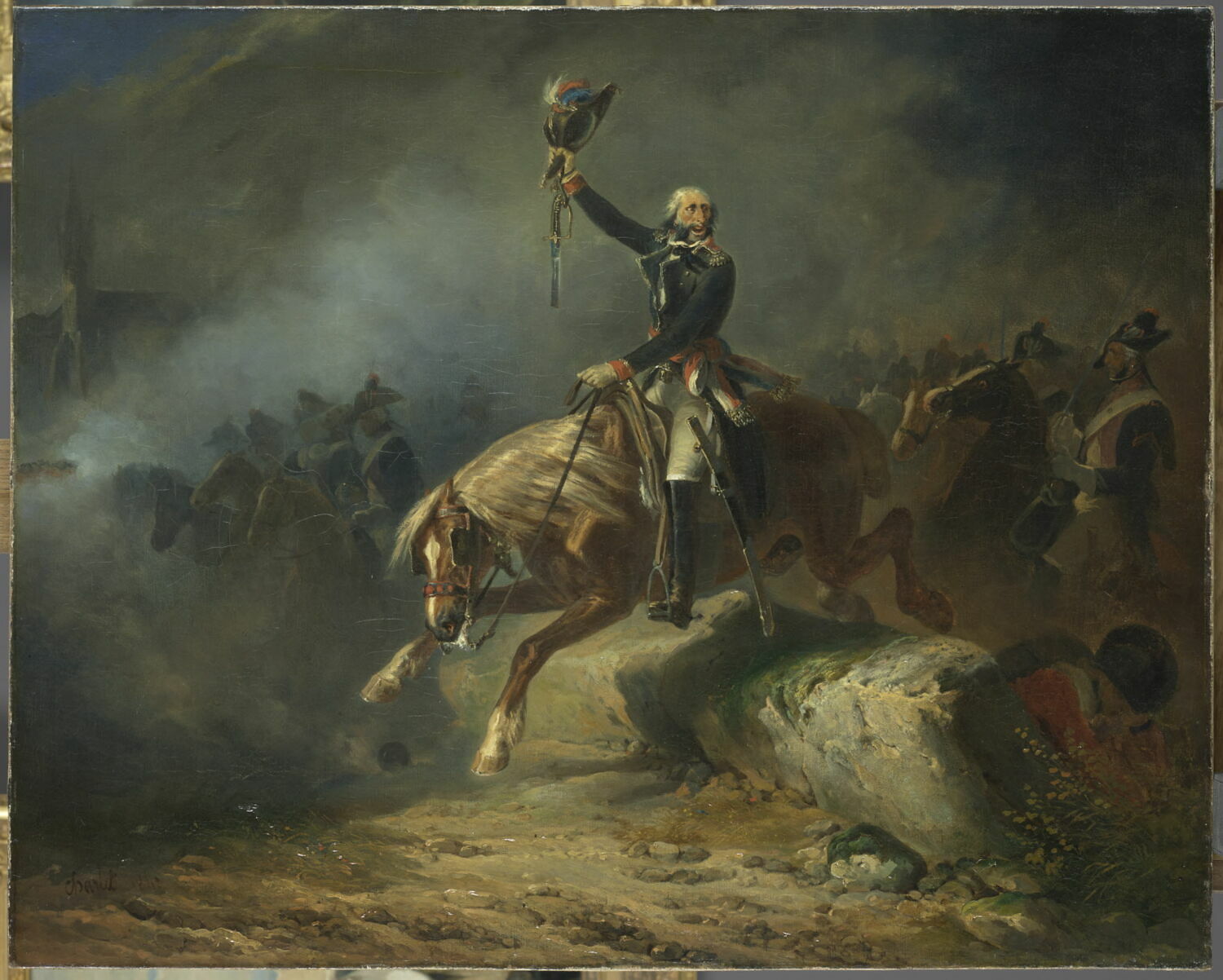 Le conventionnel Merlin de Thionville (1762-1833) à l'armée du Rhin., Charlet, Nicolas Toussaint, 2e quart du XIXe siècle (1843)