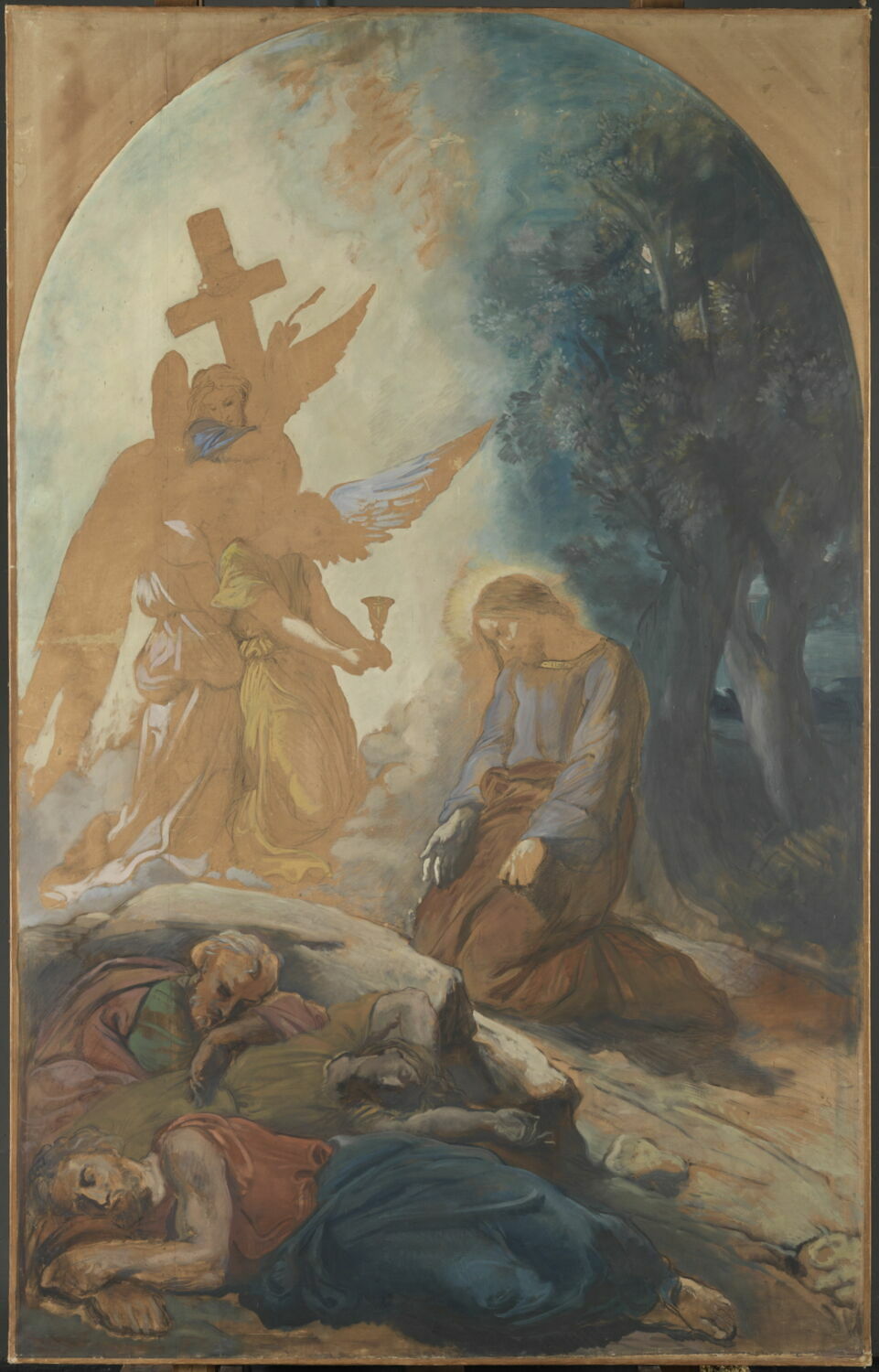 Le Christ au jardin des oliviers, Chassériau, Théodore, 2e quart du XIXe siècle (1839 - 1840)