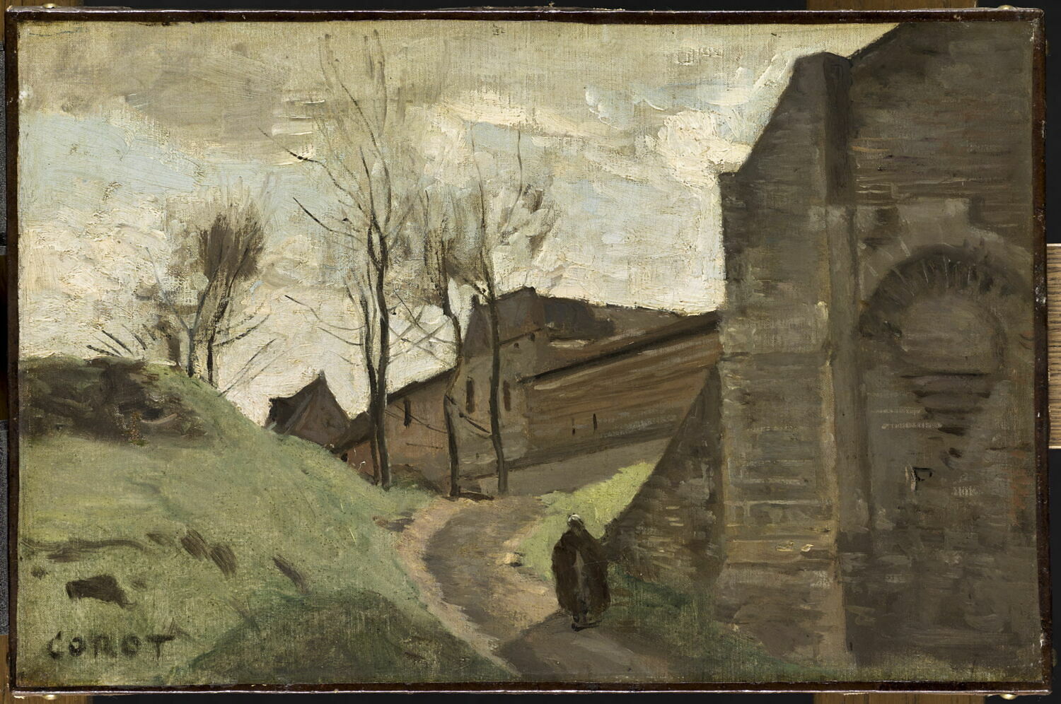 Les remparts d'Arras. Porte Saint-Michel., Corot, Jean-Baptiste Camille, 3e quart du XIXe siècle (1871)