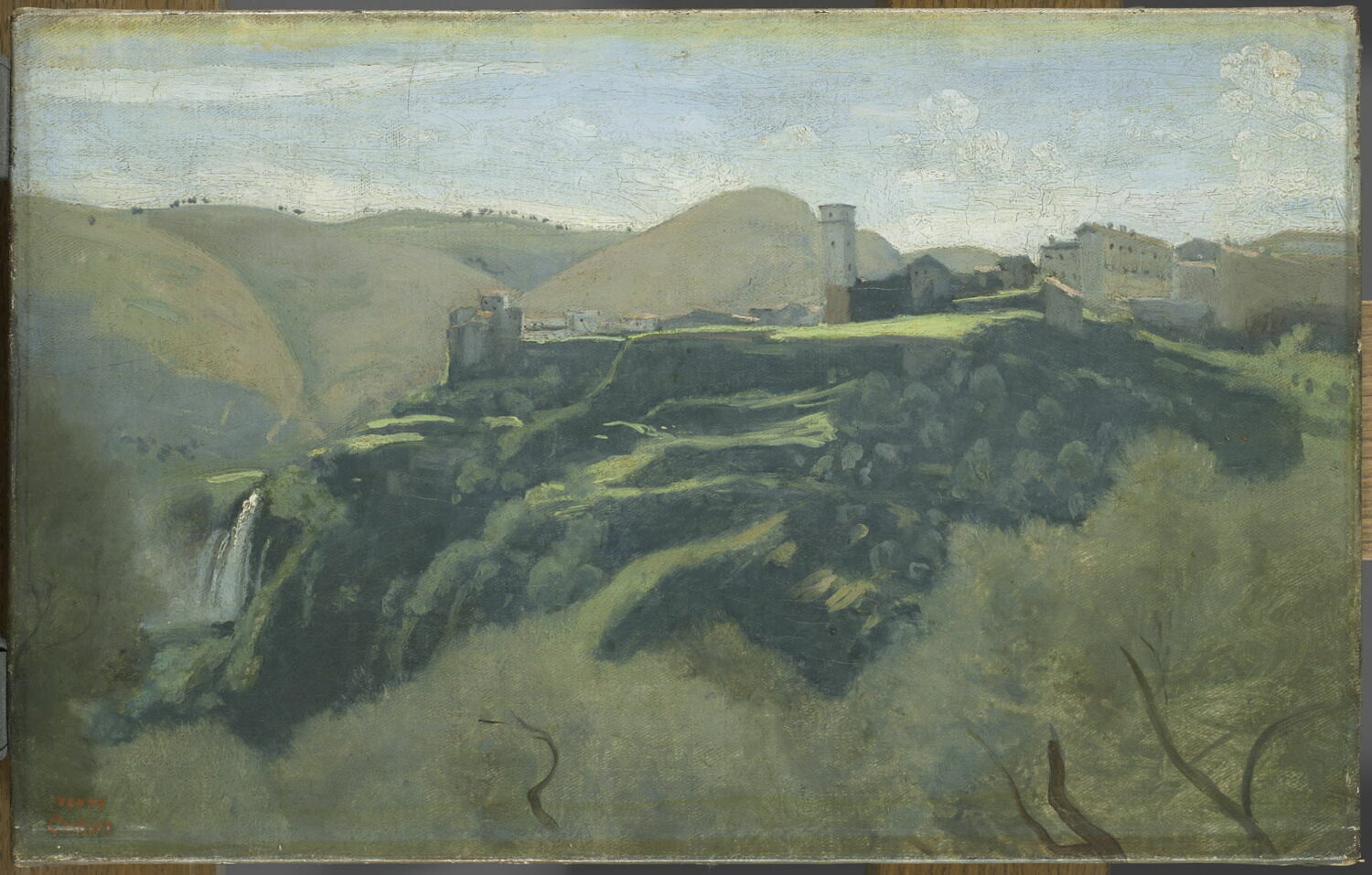 Tivoli. Les cascatelles, Corot, Jean-Baptiste Camille, 2e quart du XIXe siècle (1843)