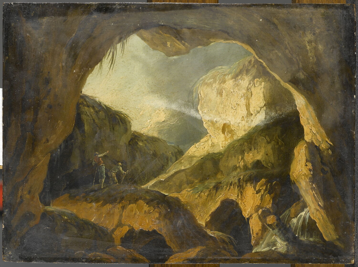 Vue d'une grotte, Anonyme, 1e moitié du XVIIIe siècle (1700 - 1750)