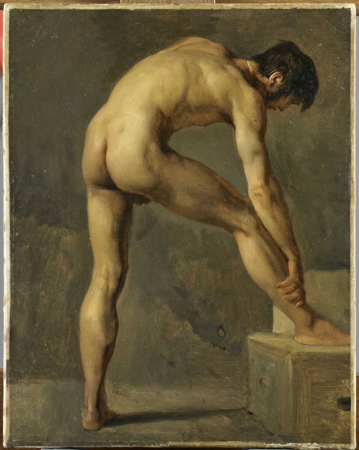 Étude d'homme. Académie, Michallon, Achille Etna, 1e quart du XIXe siècle (1803)