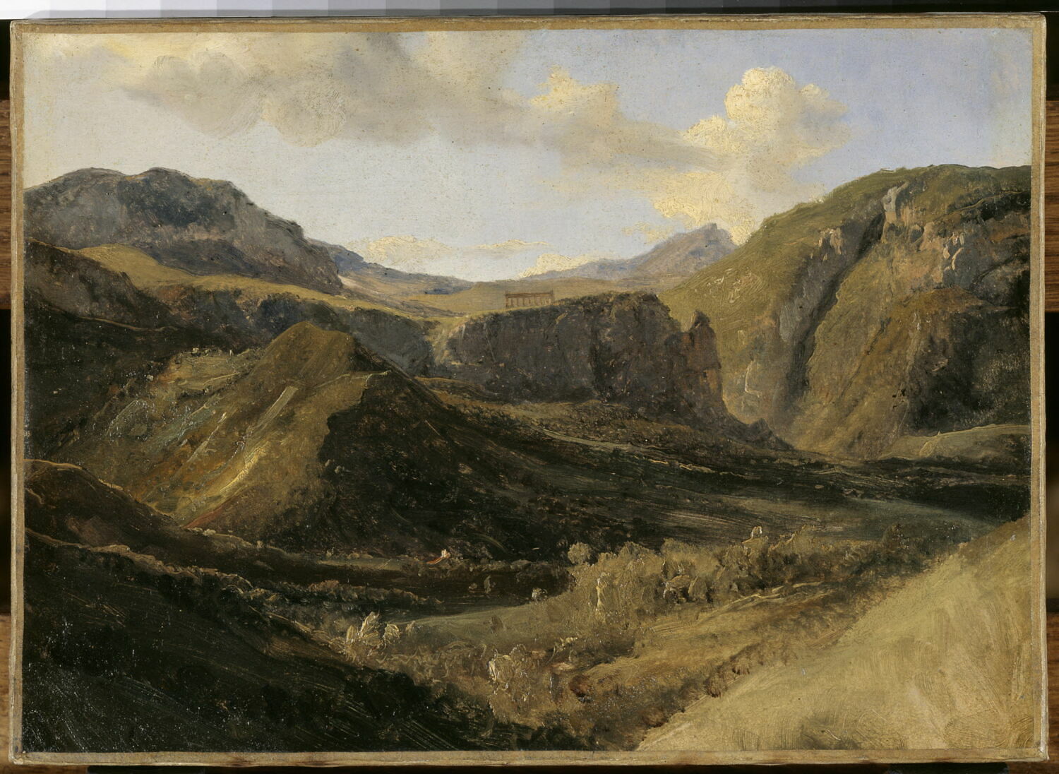 Le temple de Ségeste (Sicile), Michallon, Achille Etna, 1e quart du XIXe siècle (1822)