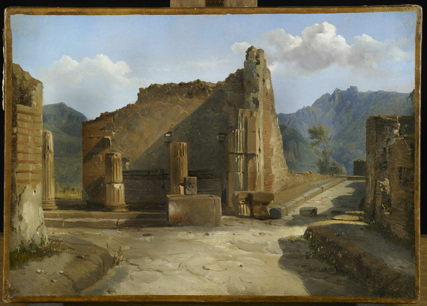 Le forum à Pompéi, Michallon, Achille Etna, 1e quart du XIXe siècle (1821)
