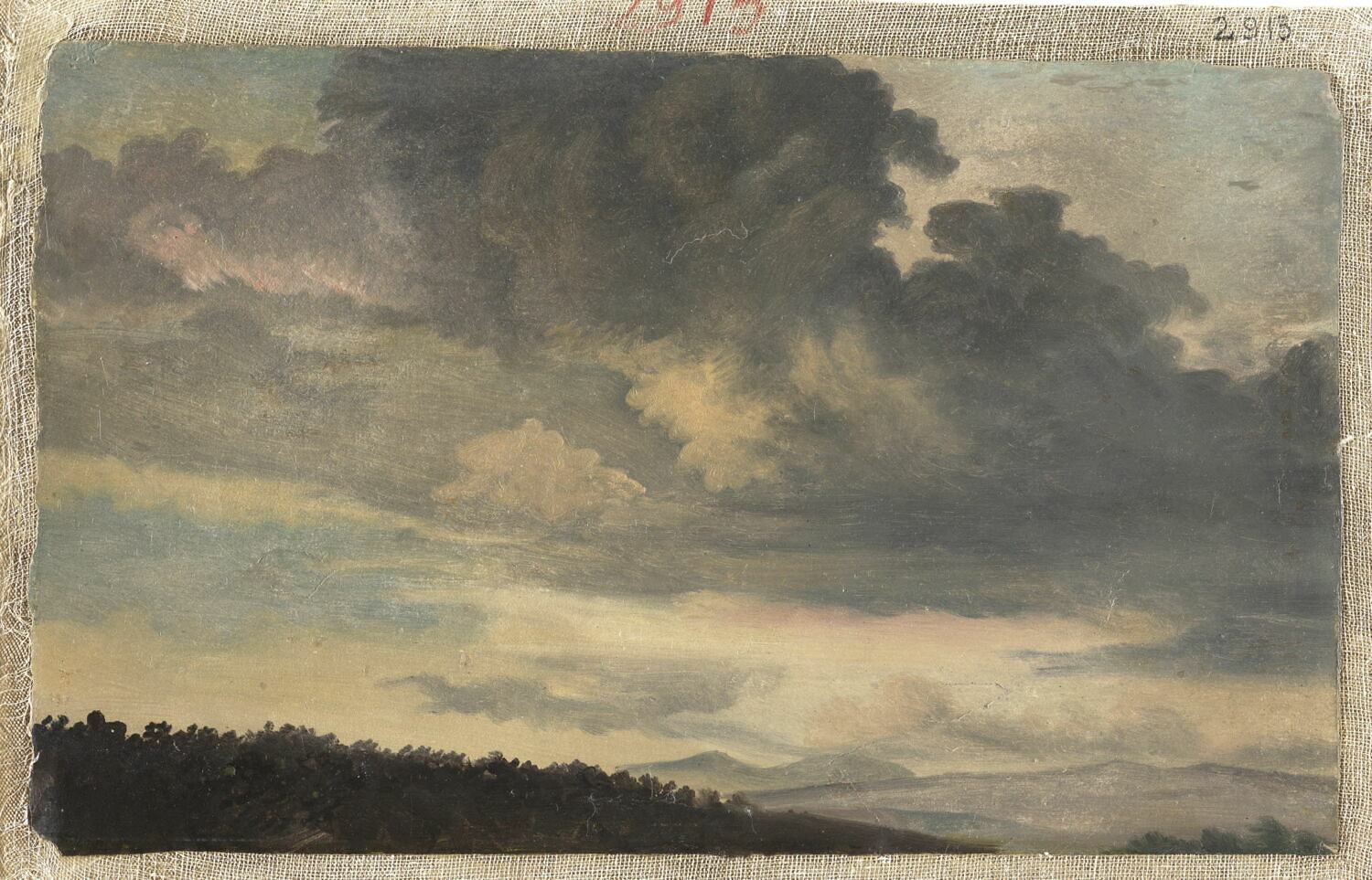 À Rome: étude de ciel chargé de nuages, Valenciennes, Pierre de, 4e quart du XVIIIe siècle (vers 1782 - 1784)