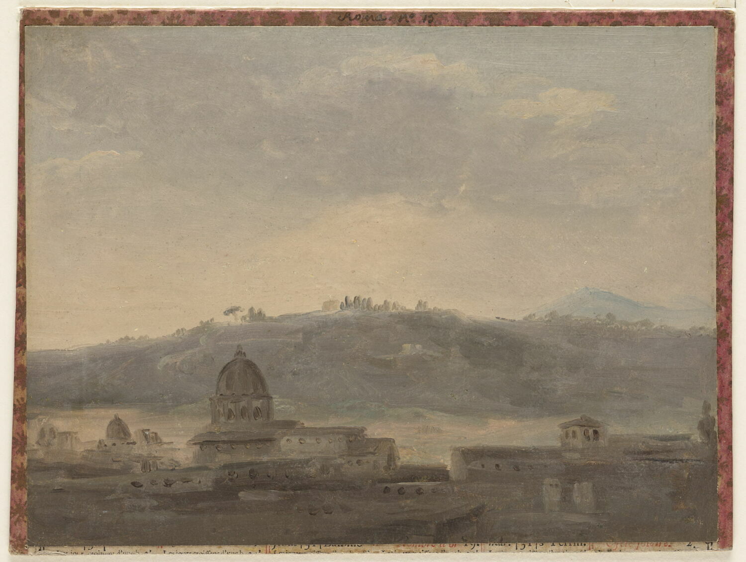 Vue de Rome, Valenciennes, Pierre de, 4e quart du XVIIIe siècle (vers 1780 - 1785)
