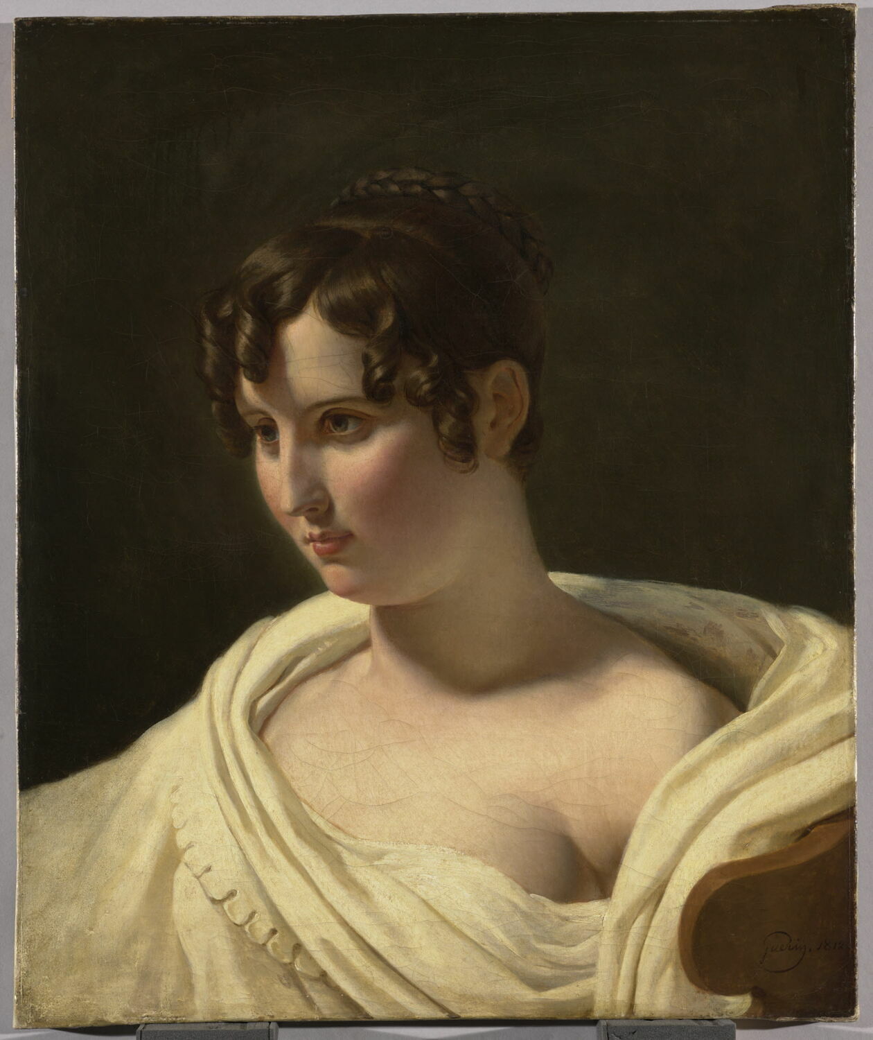 Jeune femme en buste, Guérin, Pierre-Narcisse, 1e quart du XIXe siècle (1812)