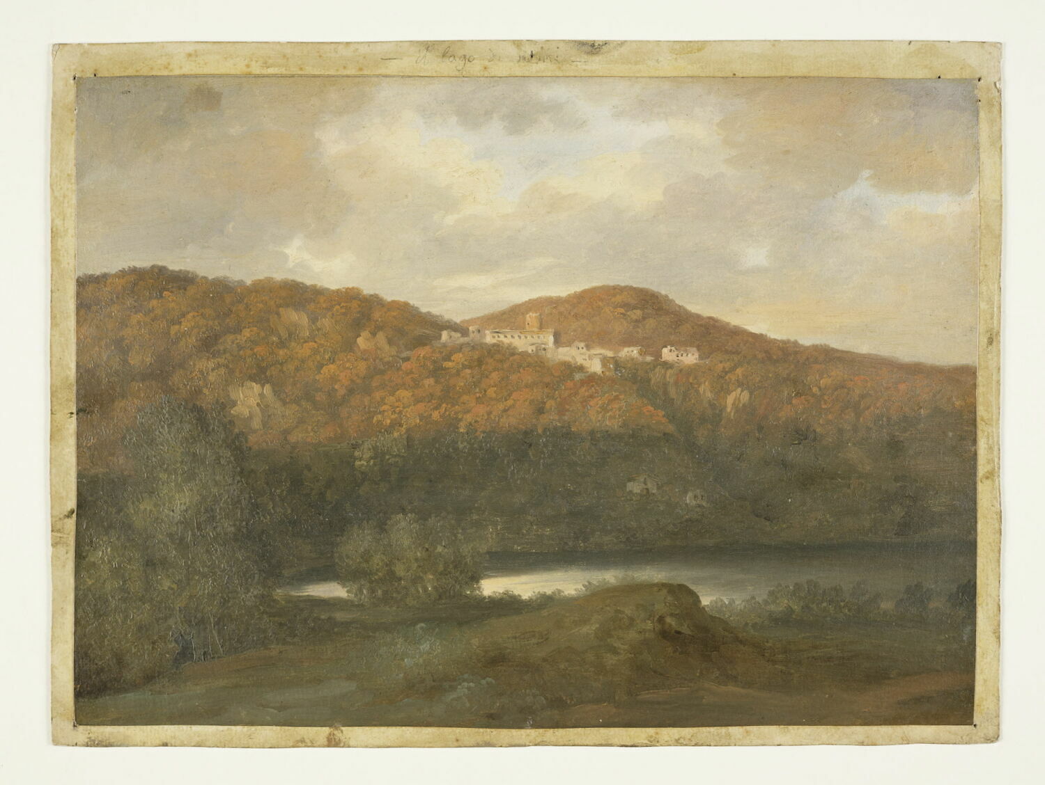 Le Lac de Nemi et Genzano, Valenciennes, Pierre de, 4e quart du XVIIIe siècle (vers 1782 - 1784)