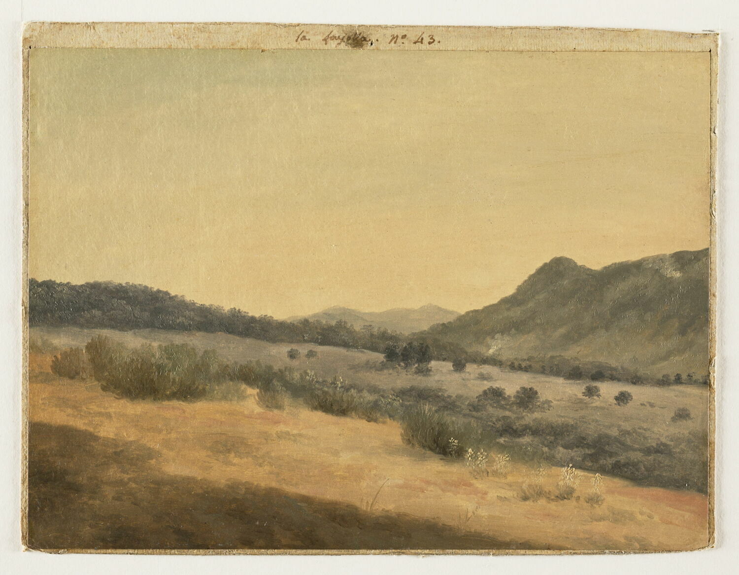 Environs de Nemi: la Fayolle, Valenciennes, Pierre de, 4e quart du XVIIIe siècle (vers 1782 - 1784)