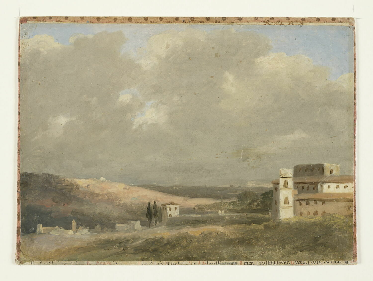 À la villa Borghèse, Valenciennes, Pierre de, 4e quart du XVIIIe siècle (après 1786)