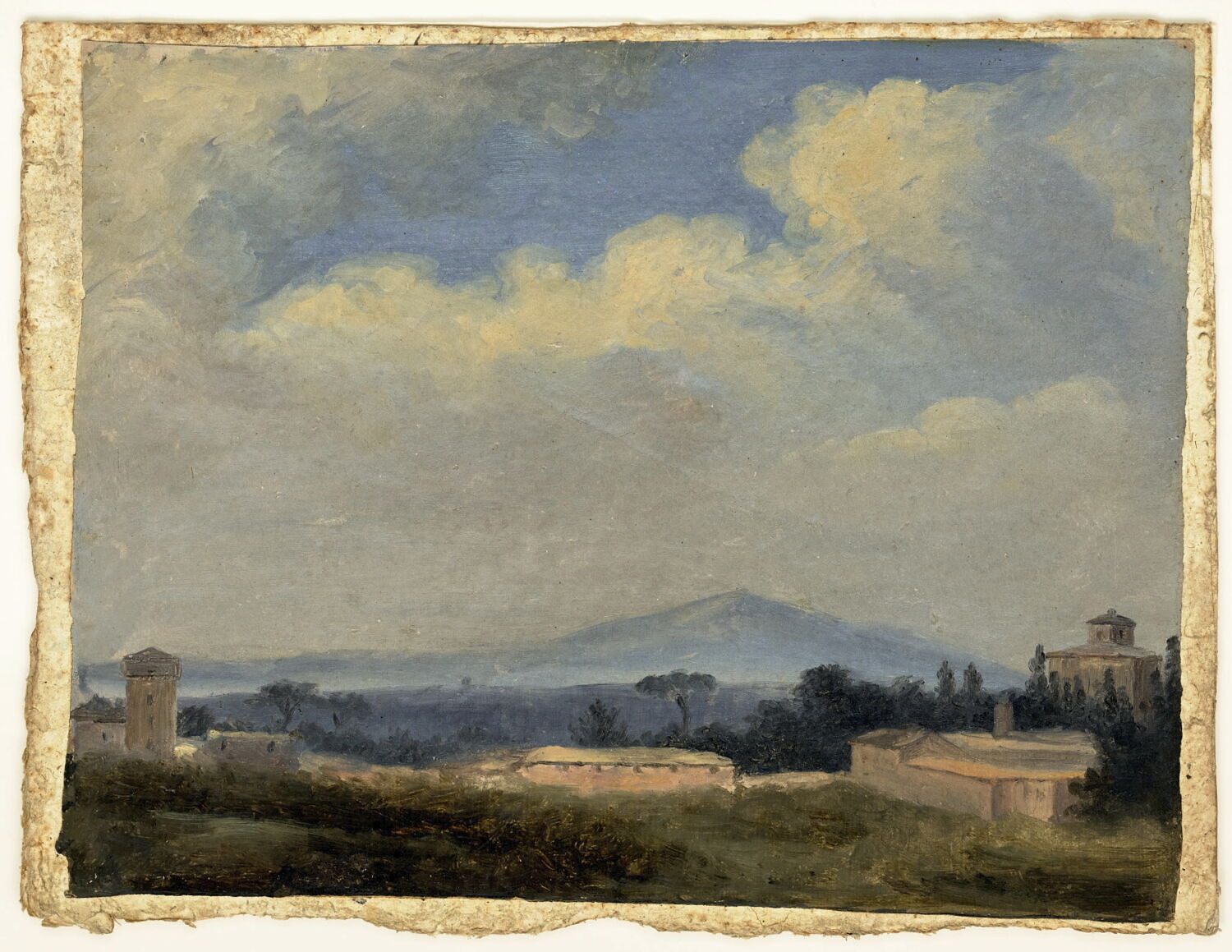 À la villa Borghèse: les maisons roses, Valenciennes, Pierre de, 4e quart du XVIIIe siècle (1782 - 1784)