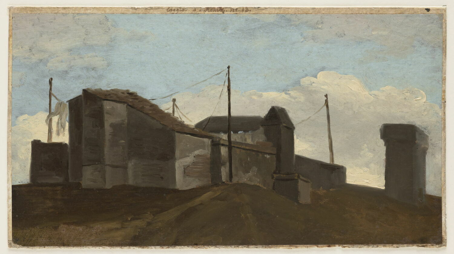 Loggia à Rome: le toit à l'ombre, Valenciennes, Pierre de, 4e quart du XVIIIe siècle (1782 - 1784)