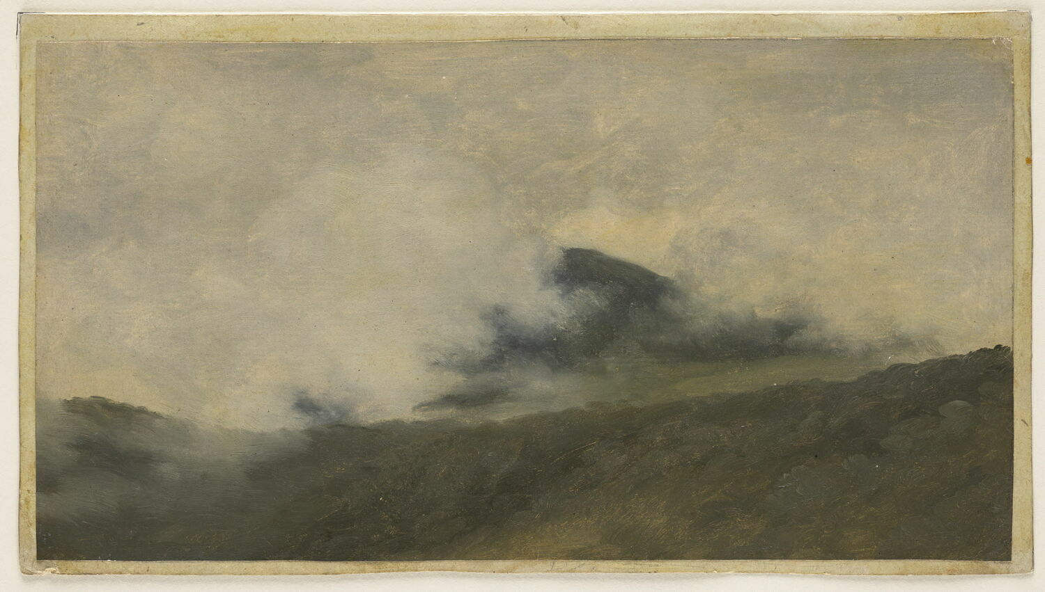 À Rocca di Papa: montagne dans les nuages, Valenciennes, Pierre de, 4e quart du XVIIIe siècle (1782 - 1784)