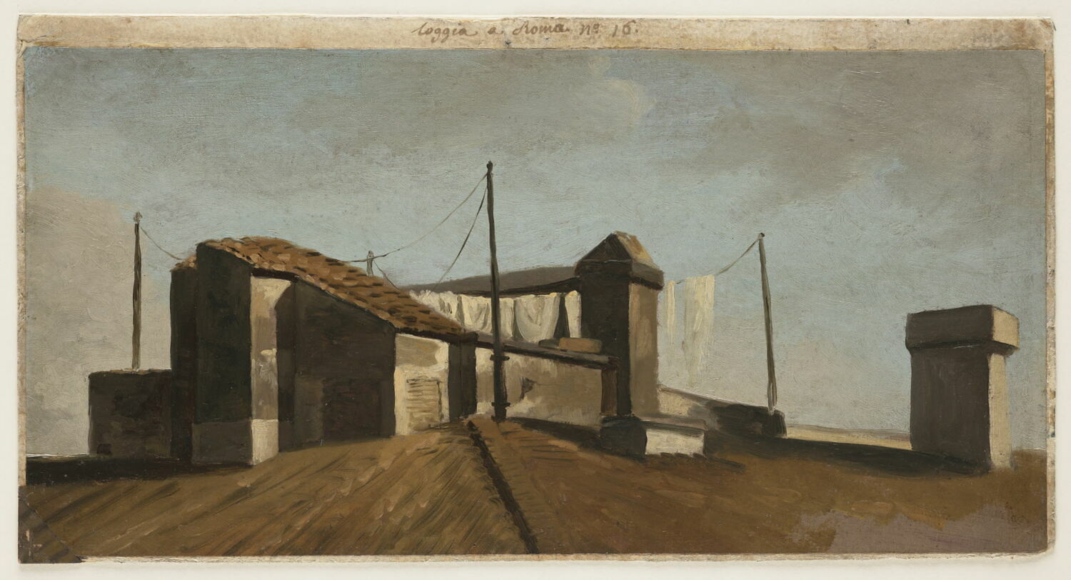 Loggia à Rome: le toit au soleil, Valenciennes, Pierre de, 4e quart du XVIIIe siècle (1782 - 1784)