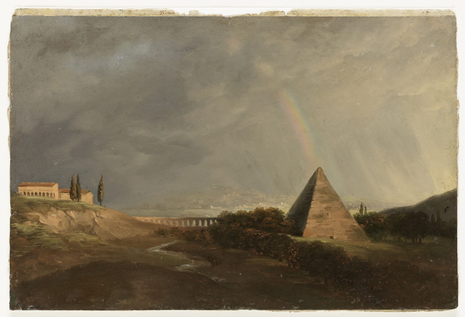 Pyramide et arc-en-ciel, Valenciennes, Pierre de, 4e quart du XVIIIe siècle (1782 - 1784)