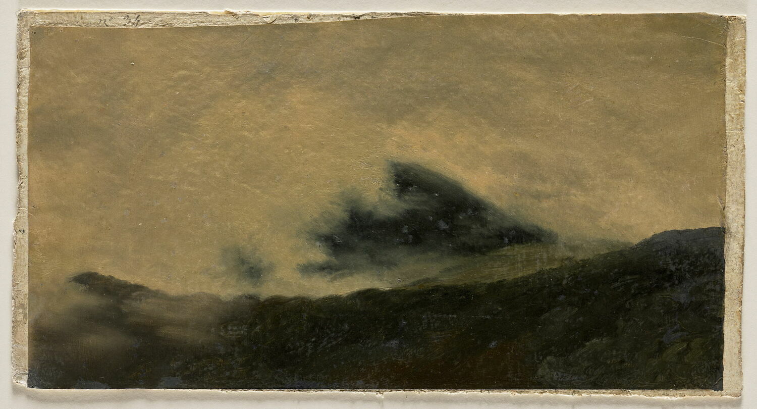 A Rocca di Papa: montagnes cachées dans les nuages, Valenciennes, Pierre de, 4e quart du XVIIIe siècle (vers 1782 - 1784)