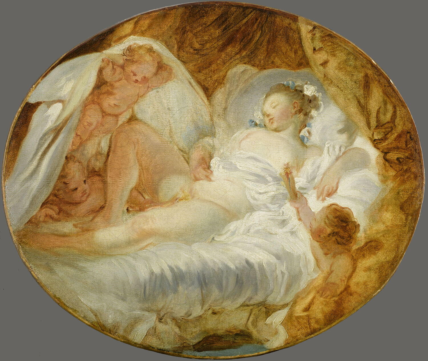 Le Feu aux poudres., Fragonard, Jean-Honoré, 3e tiers du XVIIIe siècle (avant 1778)