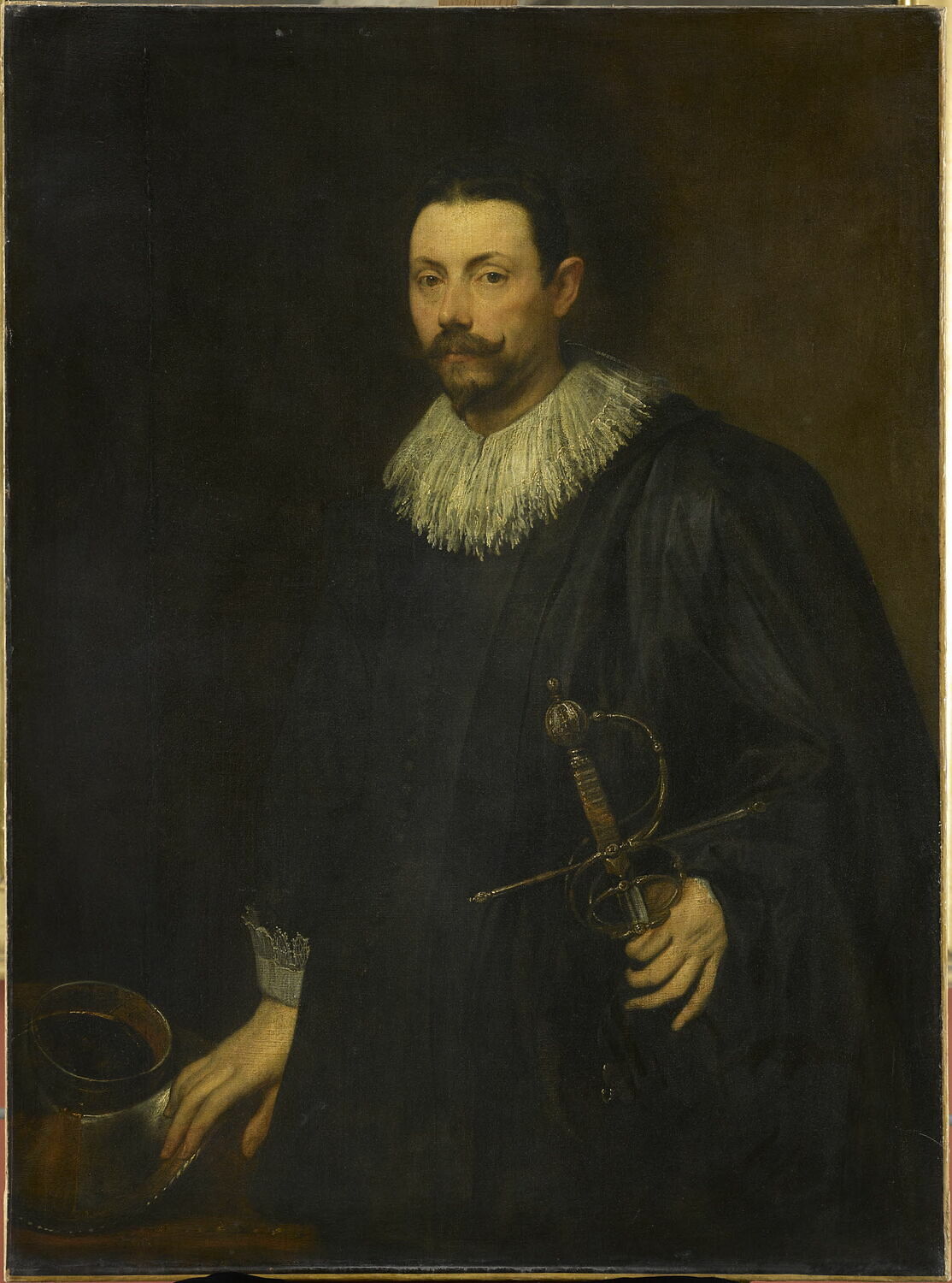 Portrait d'un gentilhomme génois (?), âgé de quarante-deux ans, dit à tort Portrait de Livio Odeschalchi, Dyck, Antoon van, 1e moitié du XVIIe siècle (vers 1626)