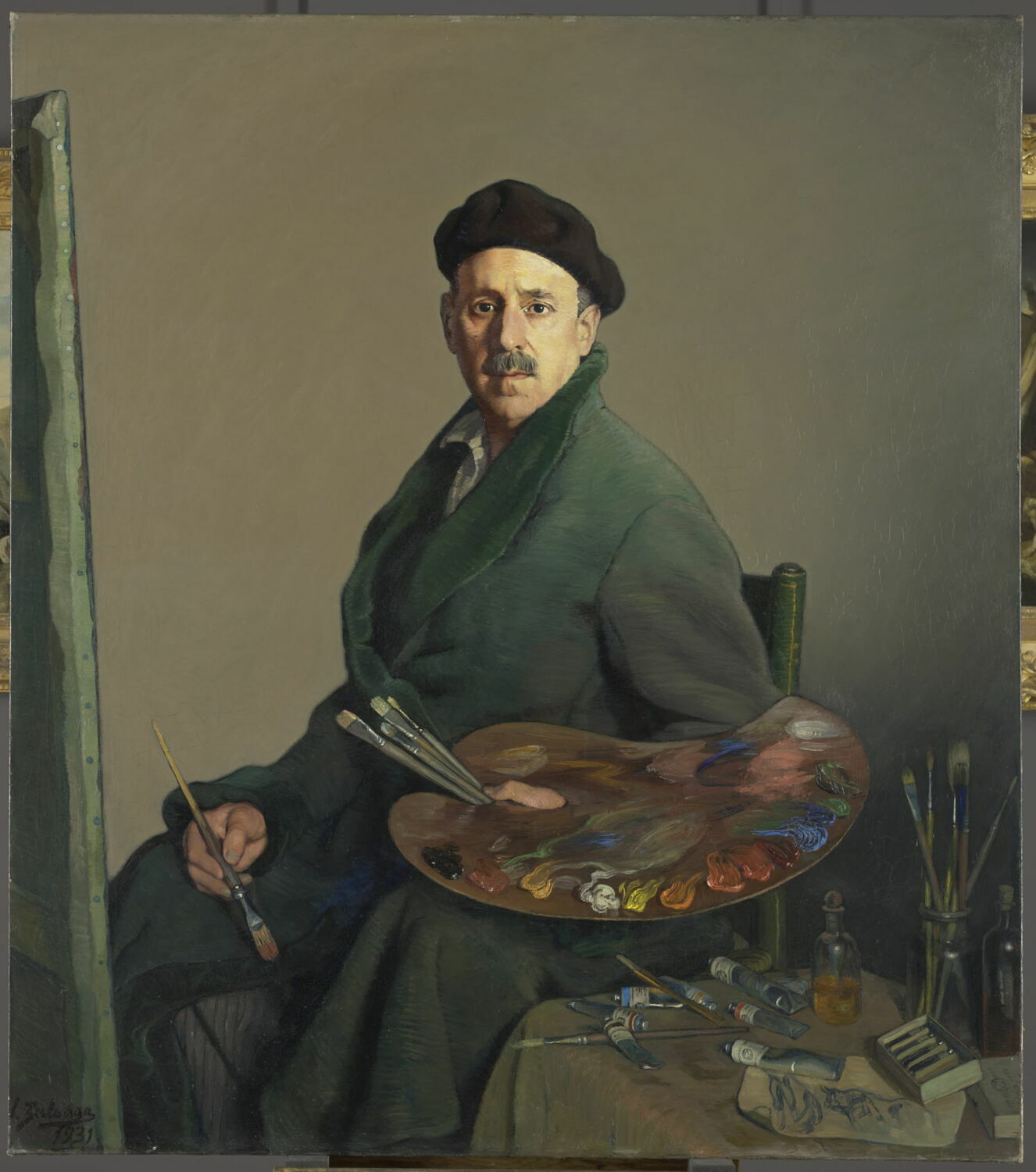Autoportrait de l'artiste au béret basque, Zuloaga y Zabaleta, Ignacio, 2e quart du XXe siècle (1931)