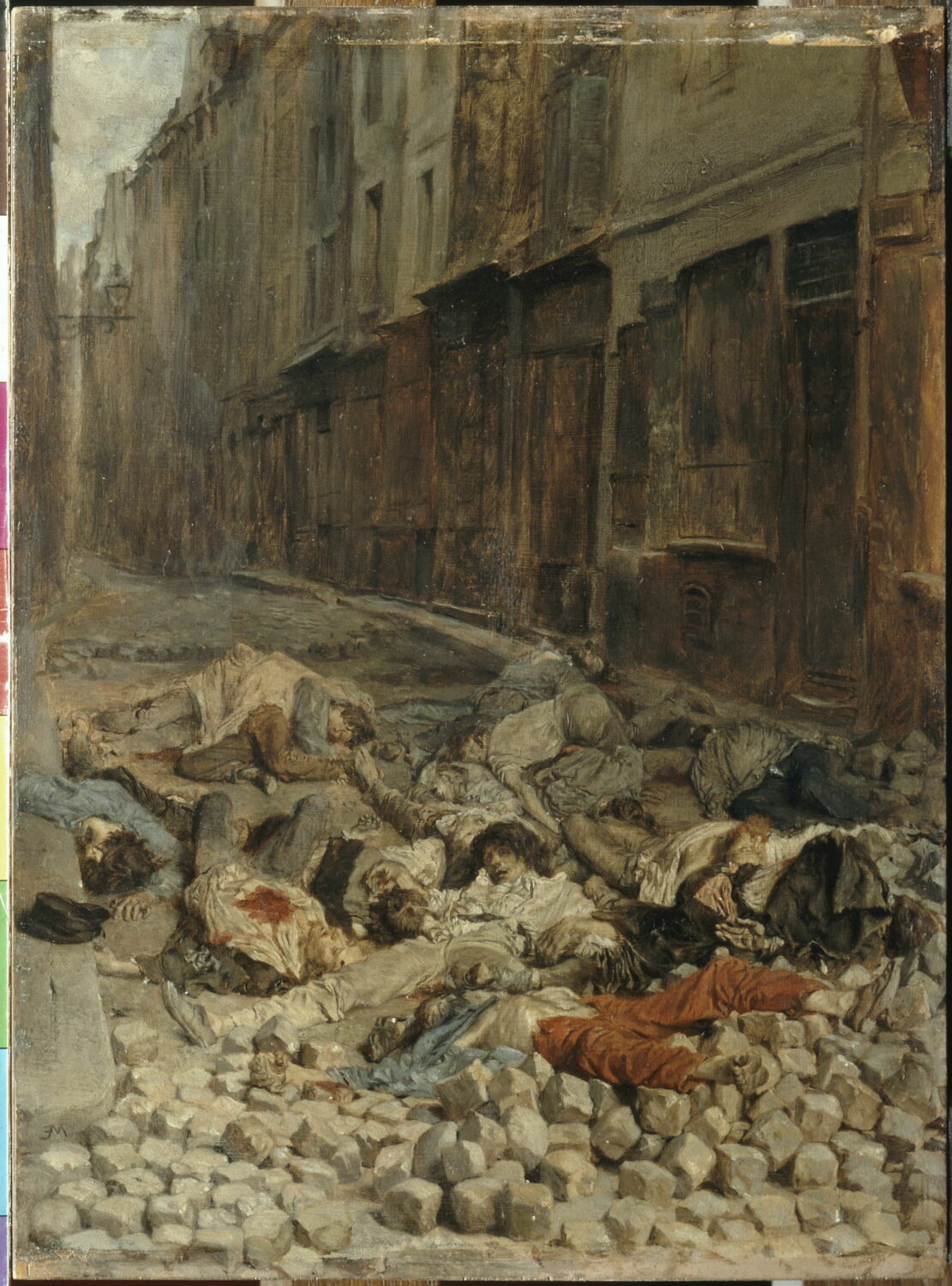 La Barricade, dit aussi Souvenir de guerre civile. Juin1848, Meissonier, Ernest, Milieu du XIXe siècle (vers 1850 - 1851)