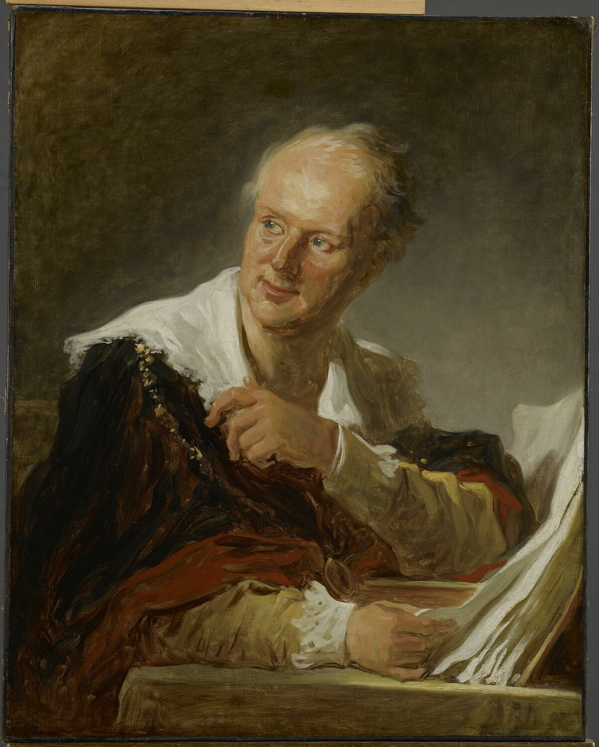 Portrait de Mr Meunier, dit autrefois Portrait de Denis Diderot., Fragonard, Jean-Honoré, 3e quart du XVIIIe siècle (vers 1769)