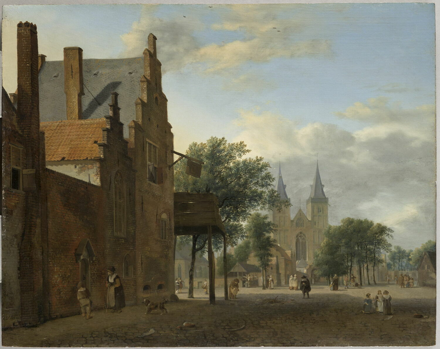 Place et église Saint-Victor à Xanten am Rhein (Allemagne), Heyden, Jan van der, Fin du XVIIe siècle - début du XVIIIè siècle (après 1692)