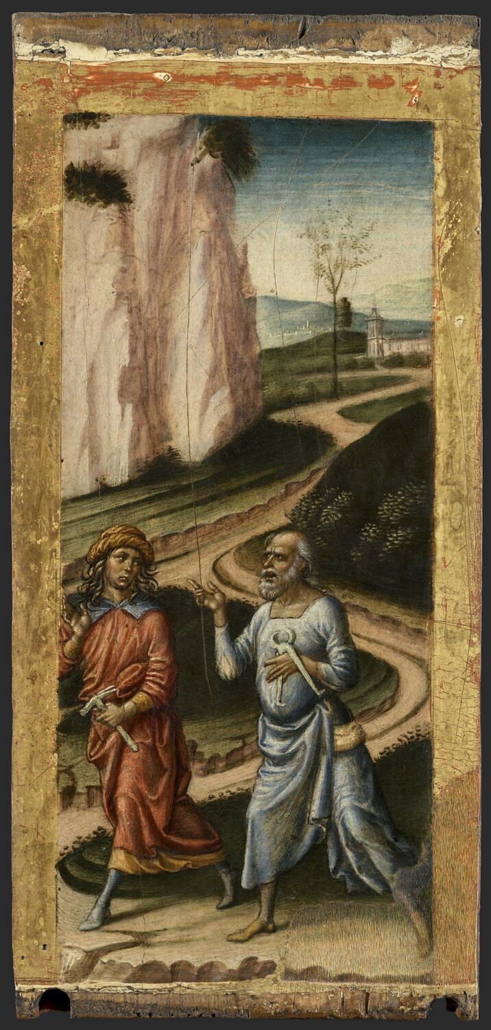 Joseph d'Arimathie et Nicodème sur le chemin du Calvaire, Niccolò di Liberatore, 4e quart du XVe siècle (1475 - 1500)