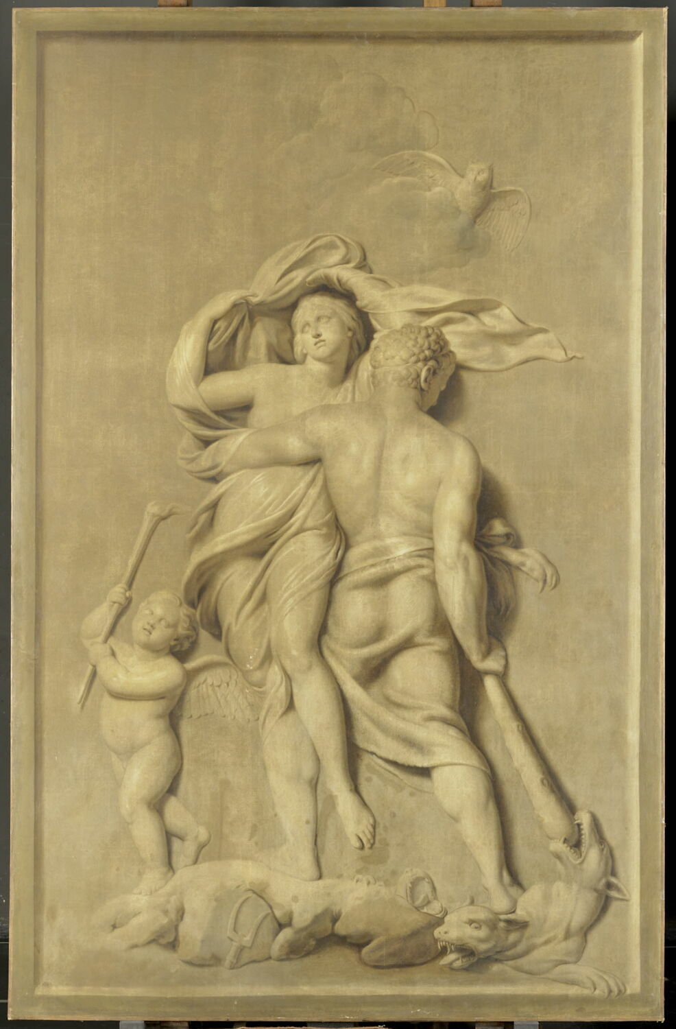 Hercule sauvant Déjanire, Anonyme, 2e moitié du XVIIIe siècle (1750 - 1800)
